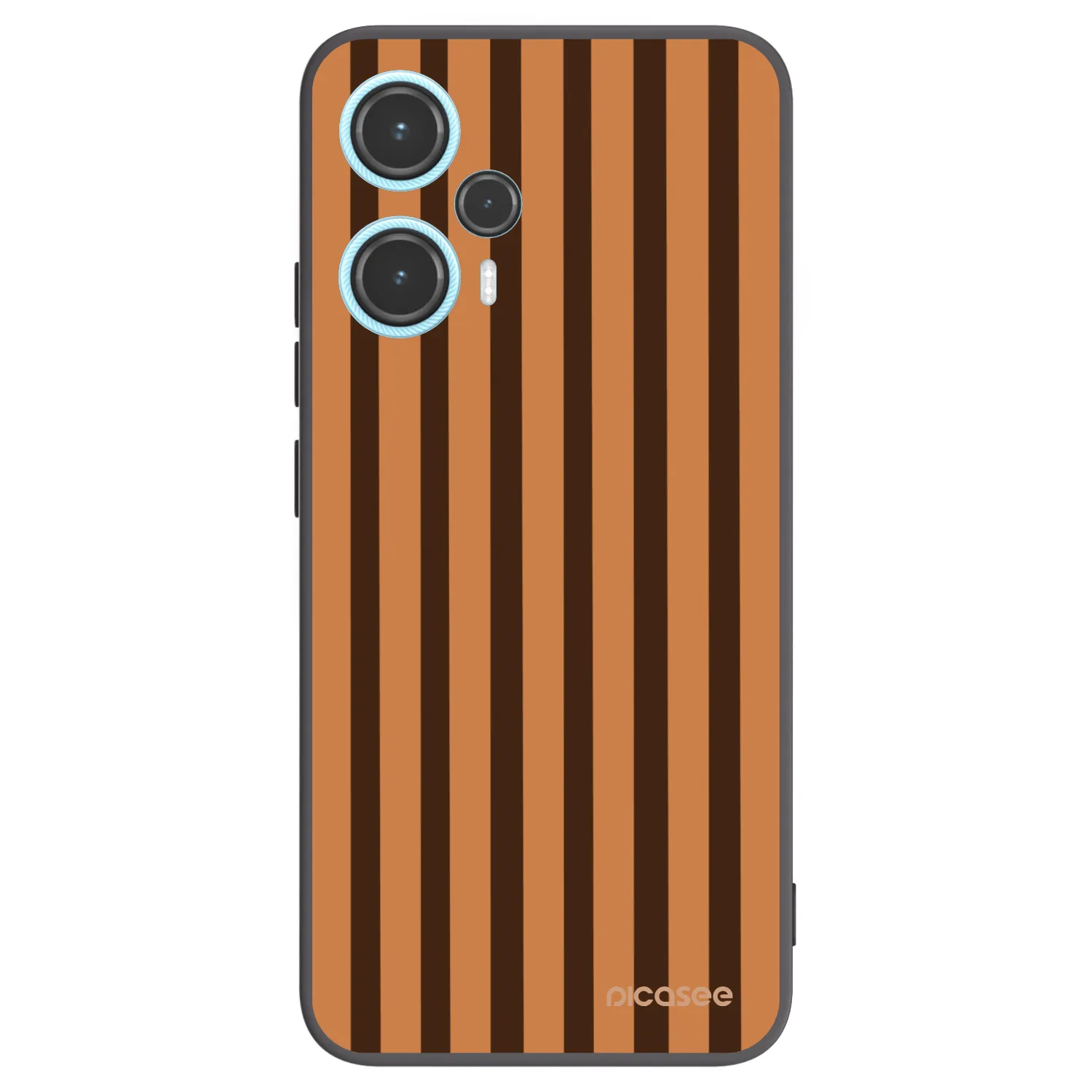 Picasee silikonski črni ovitek za Xiaomi Poco F5 - Caramel lines