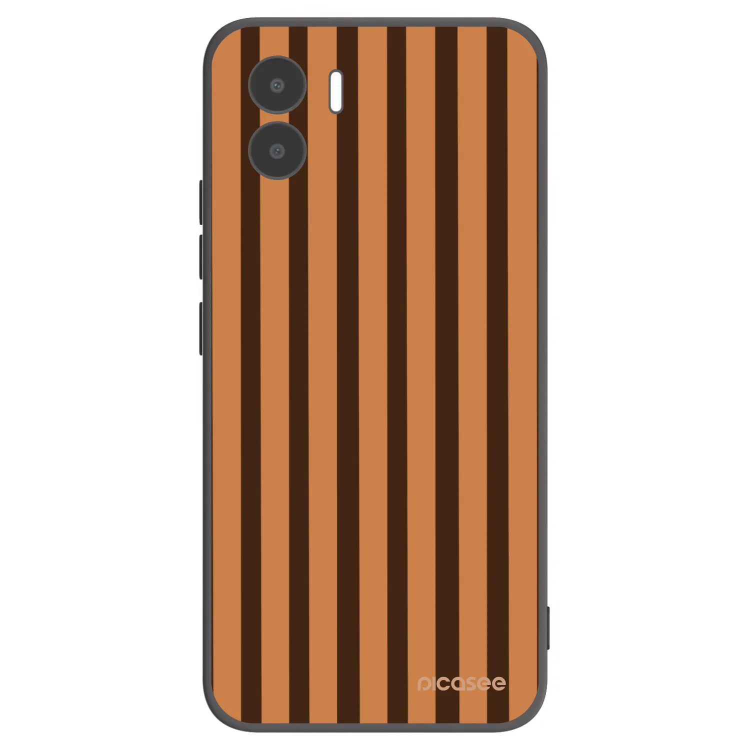 Picasee silikonski črni ovitek za Xiaomi Redmi A2 - Caramel lines