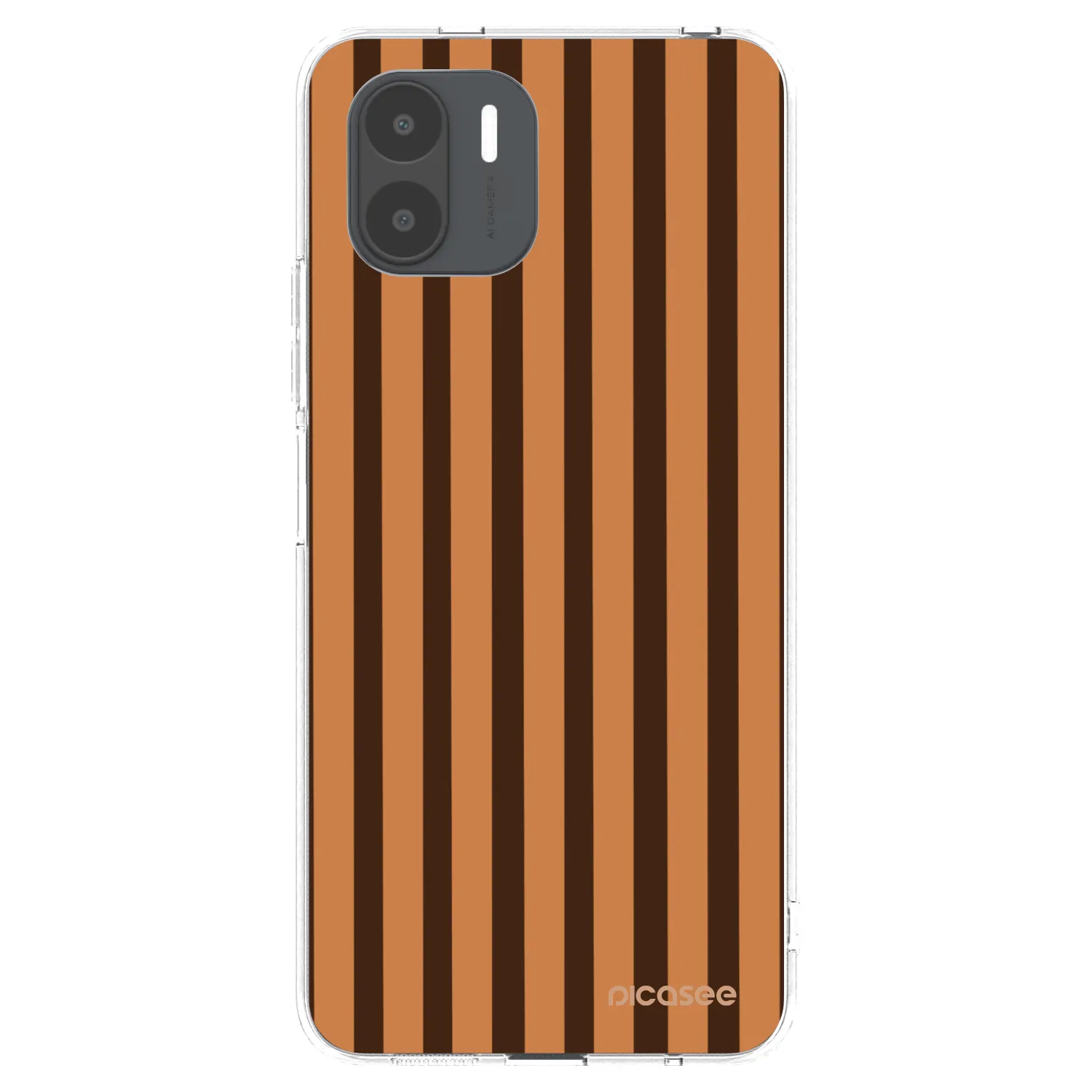 Picasee silikonski prozorni ovitek za Xiaomi Redmi A2 - Caramel lines