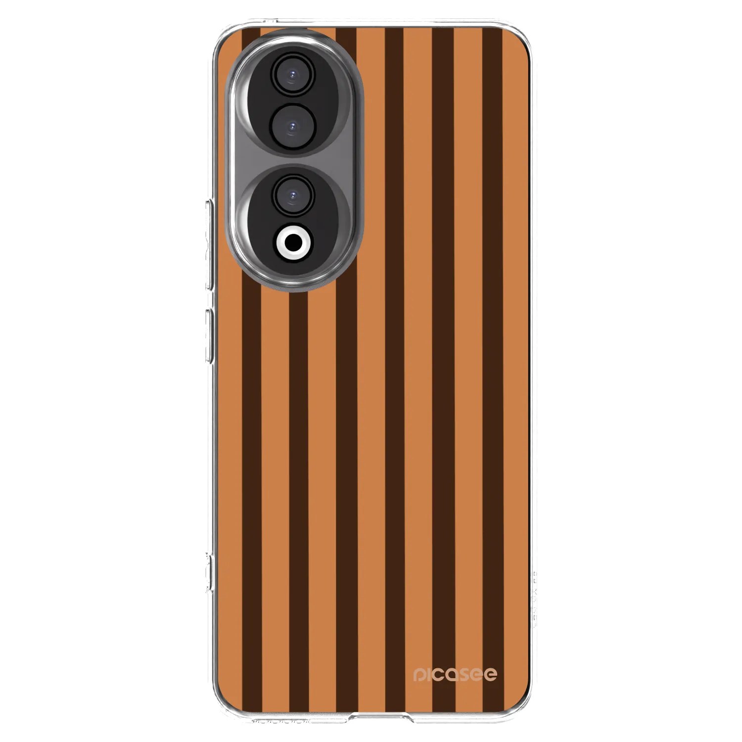 Picasee silikonski prozorni ovitek za Honor 90 5G - Caramel lines