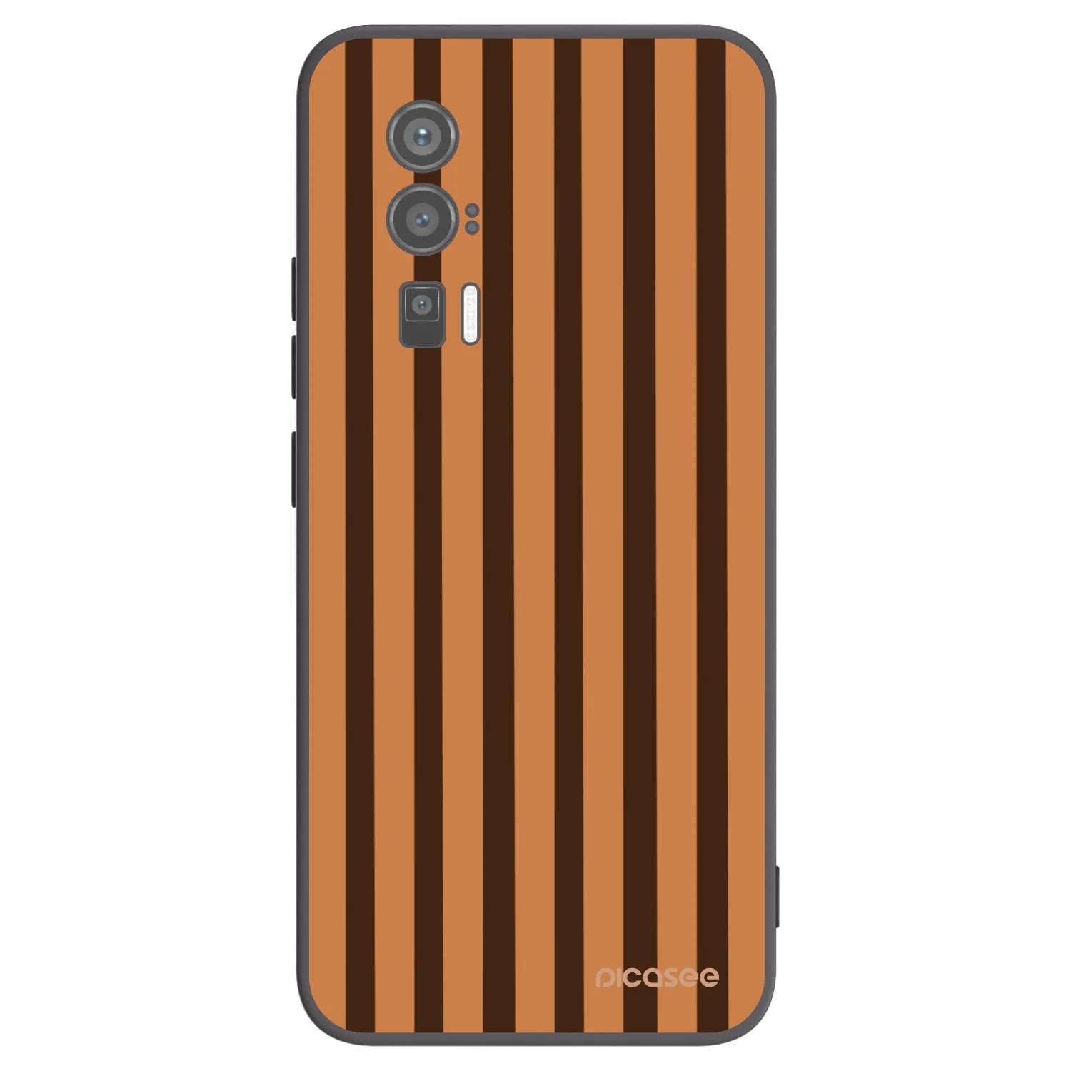 Picasee silikonski črni ovitek za Xiaomi Poco F5 Pro 5G - Caramel lines