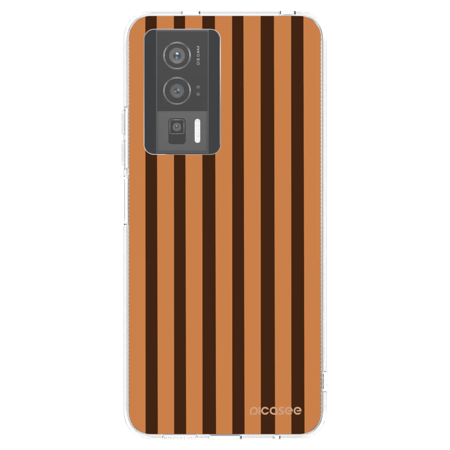 Picasee silikonski prozorni ovitek za Xiaomi Poco F5 Pro 5G - Caramel lines