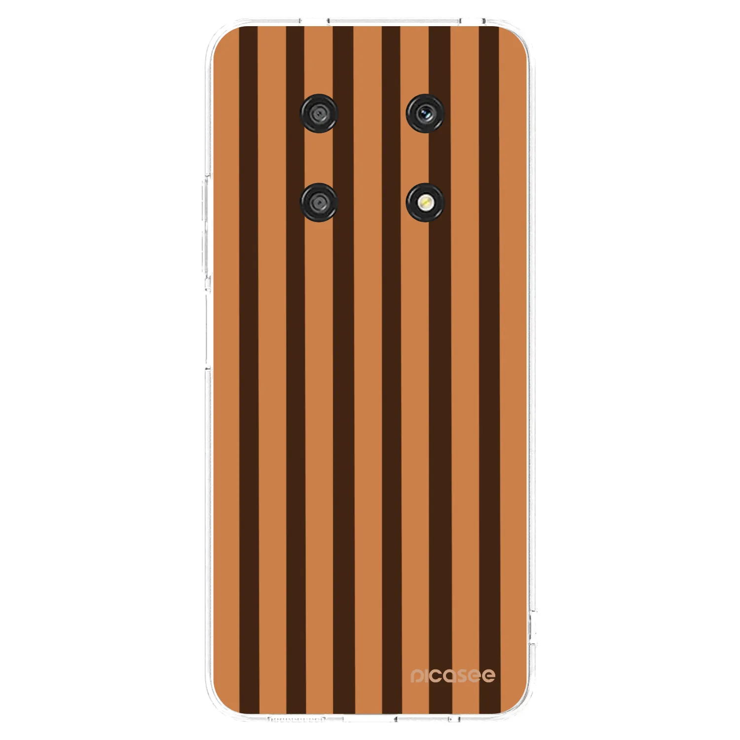Picasee silikonski prozorni ovitek za Honor Magic4 Lite 5G - Caramel lines