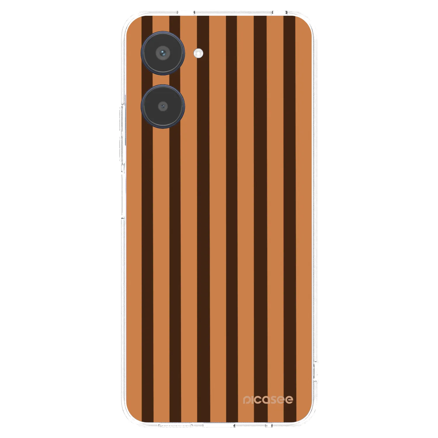 Picasee silikonski prozorni ovitek za Realme 10 4G - Caramel lines