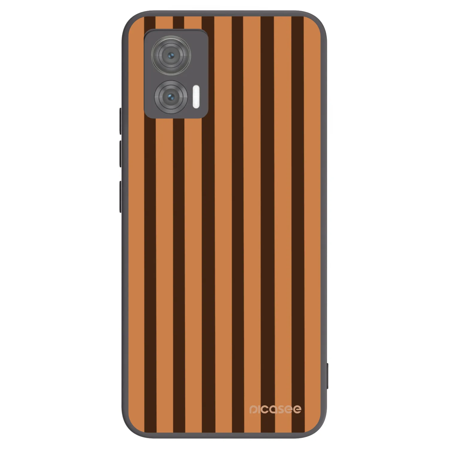 Picasee silikonski črni ovitek za Motorola Edge 30 Neo - Caramel lines