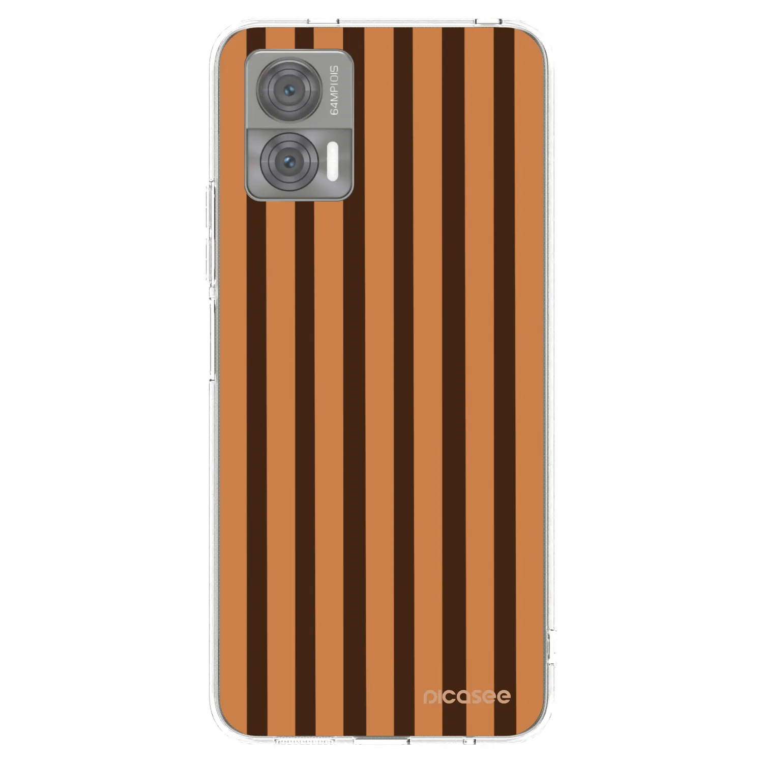 Picasee silikonski prozorni ovitek za Motorola Edge 30 Neo - Caramel lines