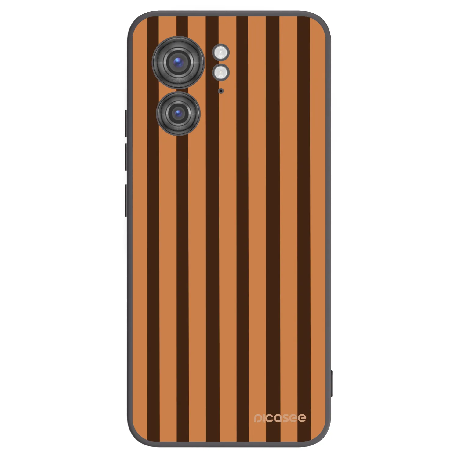 Picasee silikonski črni ovitek za Motorola Edge 40 - Caramel lines
