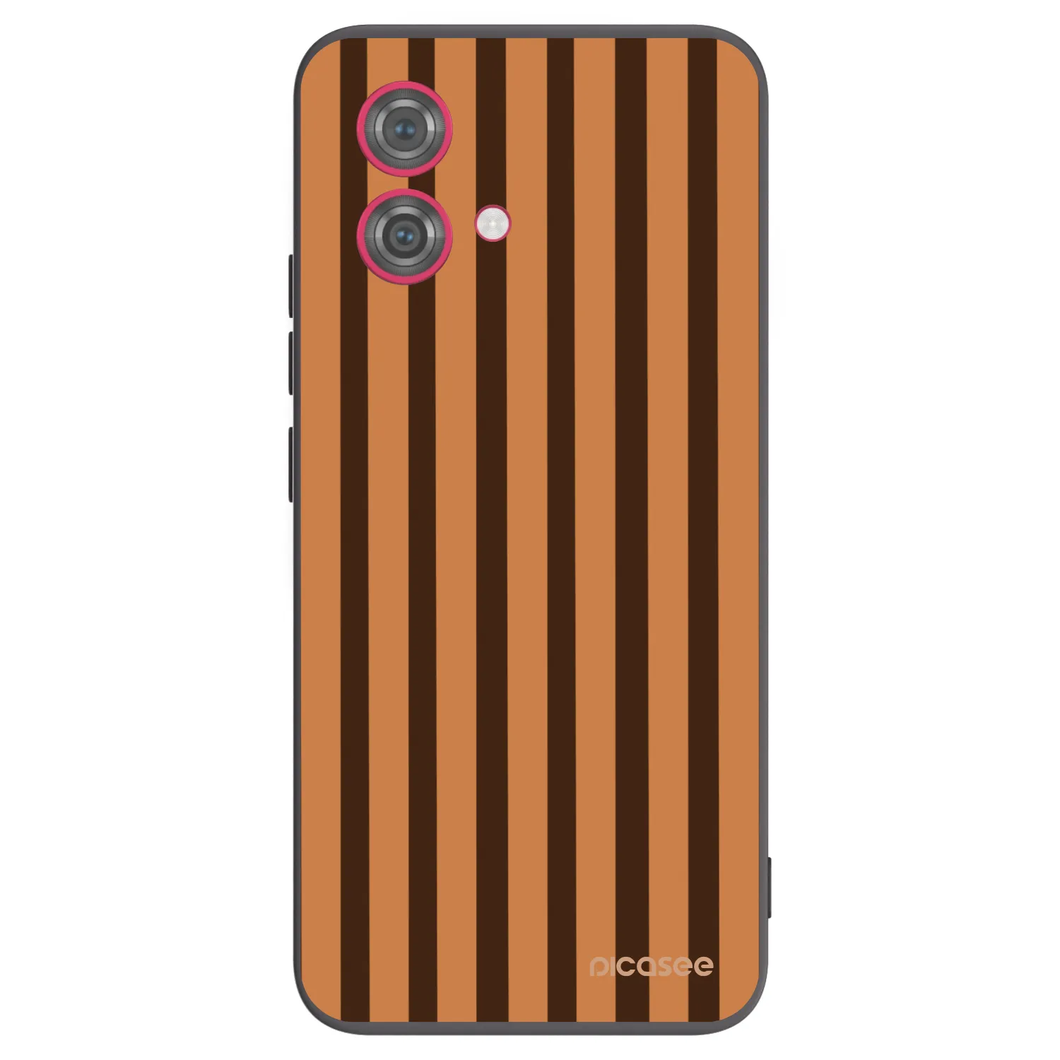 Picasee silikonski črni ovitek za Motorola Moto G84 5G - Caramel lines