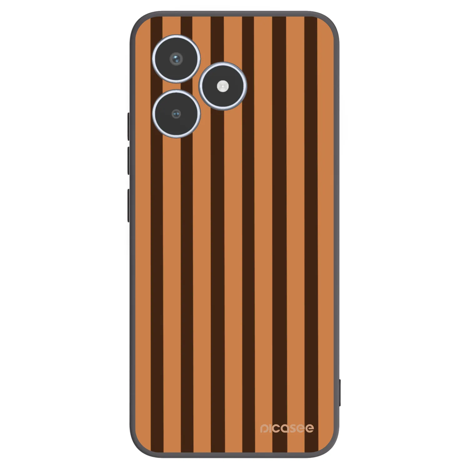 Picasee silikonski črni ovitek za Realme C53 - Caramel lines