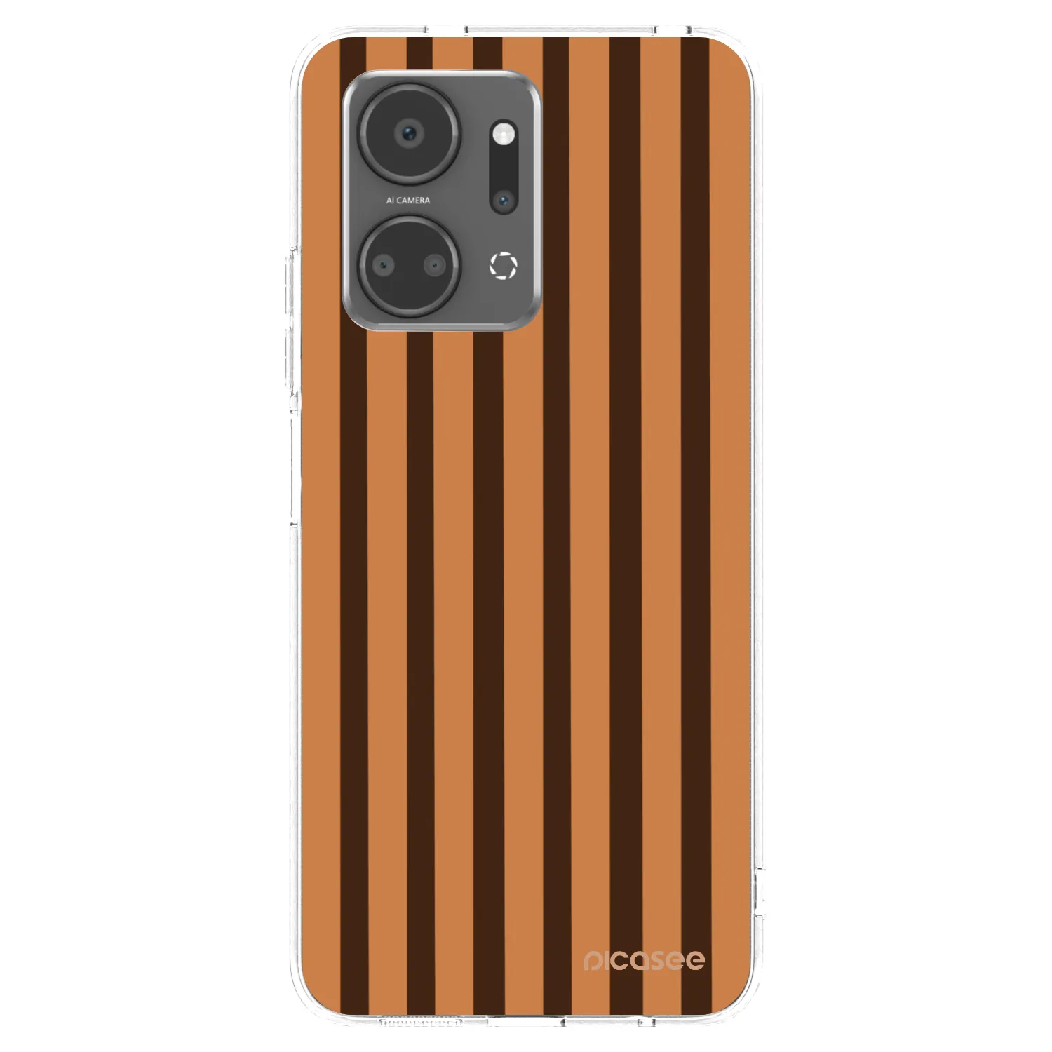 Picasee silikonski prozorni ovitek za Honor X7a - Caramel lines