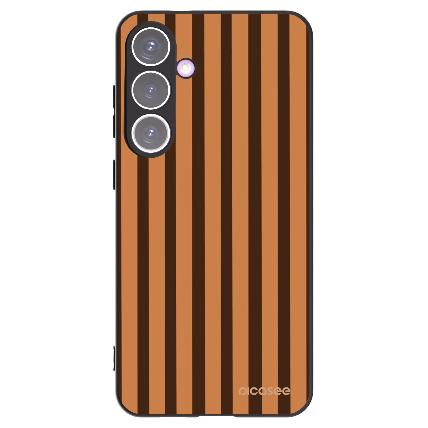 Picasee silikonski črni ovitek za Samsung Galaxy S24+ S926B 5G - Caramel lines