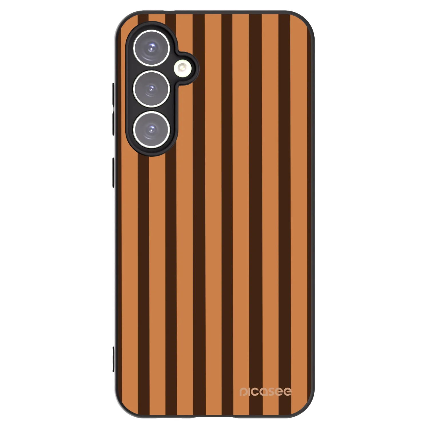 Picasee silikonski črni ovitek za Samsung Galaxy S23 FE S711B - Caramel lines