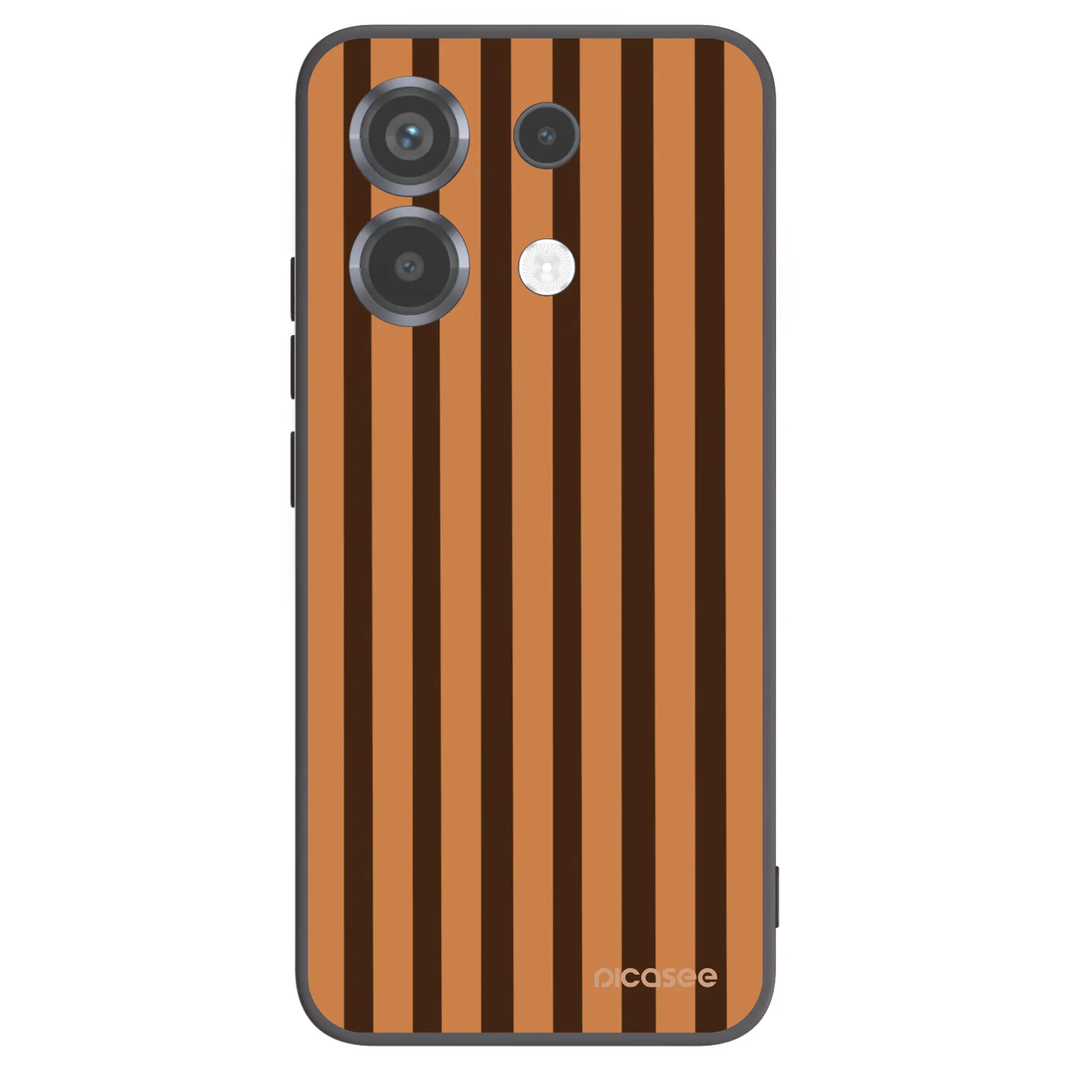 Picasee silikonski črni ovitek za Xiaomi Poco X6 - Caramel lines