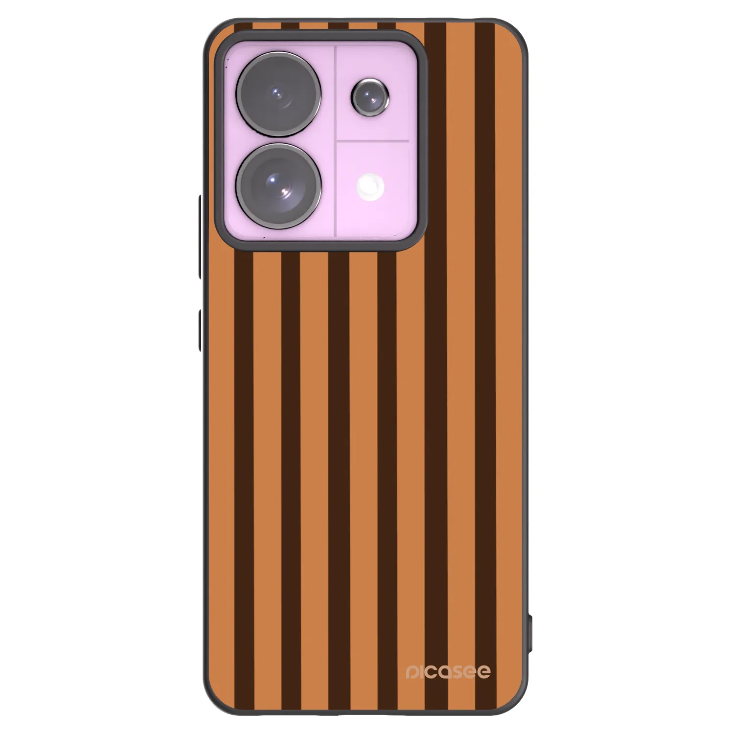 Picasee silikonski črni ovitek za Xiaomi Redmi Note 13 Pro 5G - Caramel lines