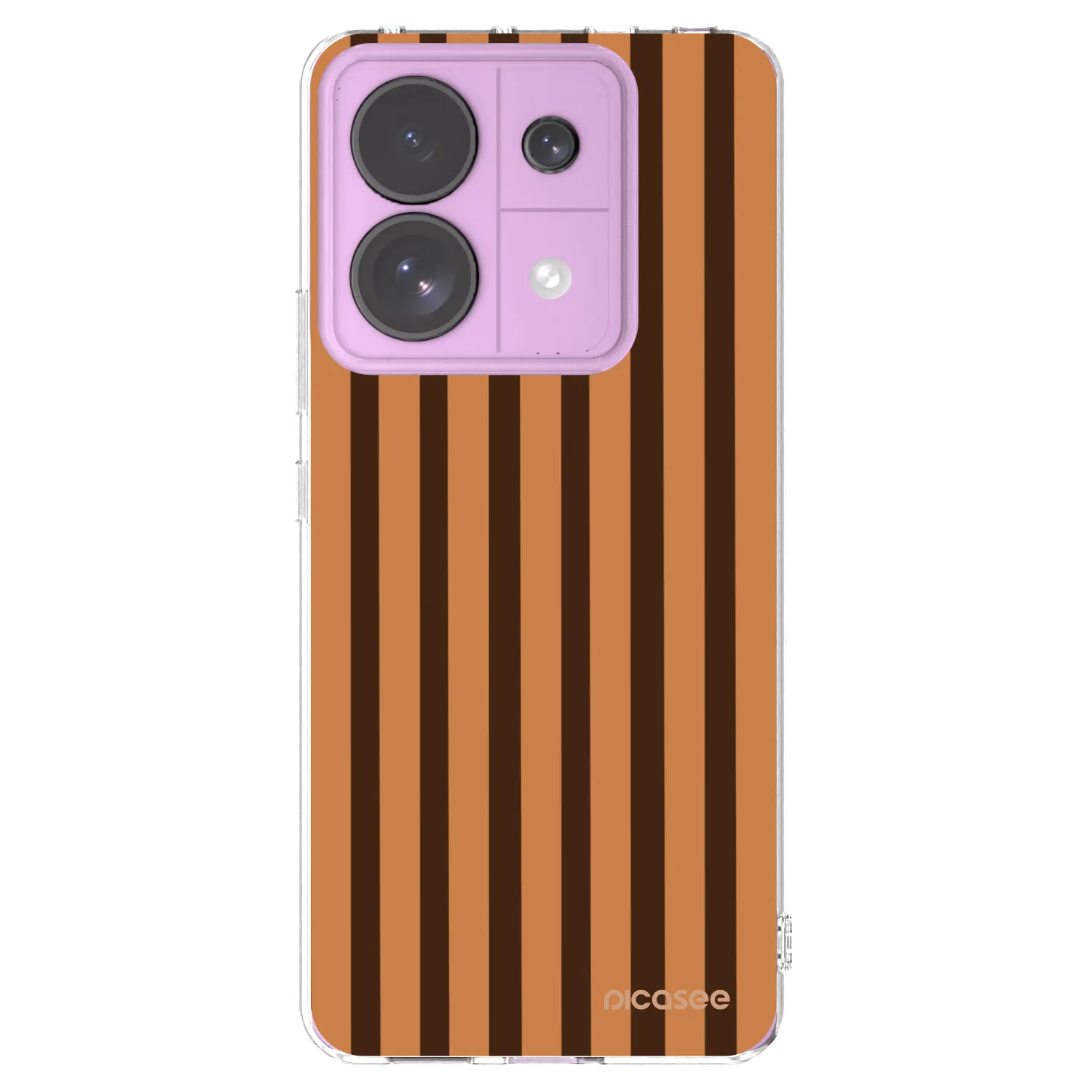 Picasee silikonski prozorni ovitek za Xiaomi Redmi Note 13 Pro 5G - Caramel lines