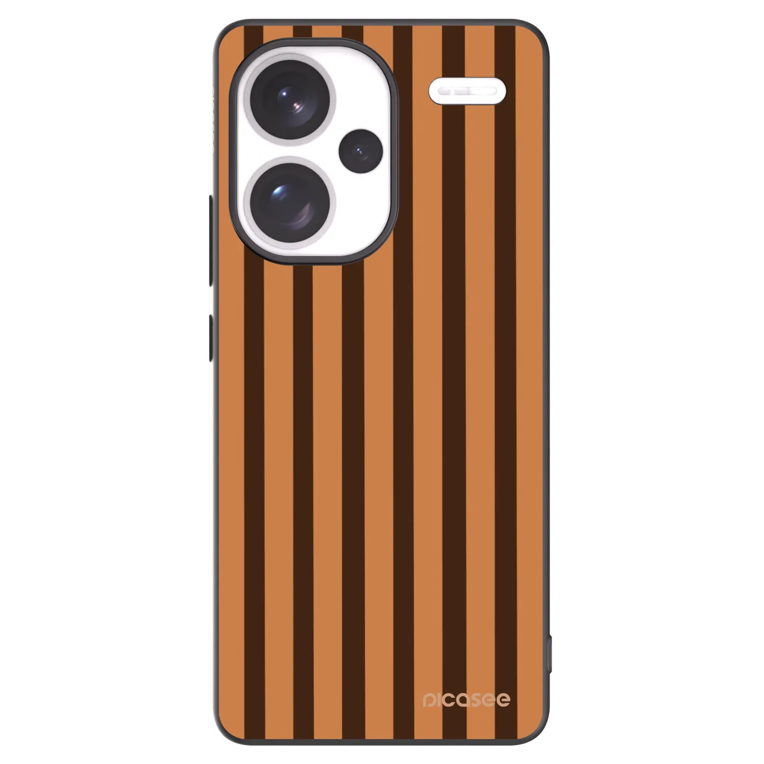 Picasee silikonski črni ovitek za Xiaomi Redmi Note 13 Pro+ 5G - Caramel lines