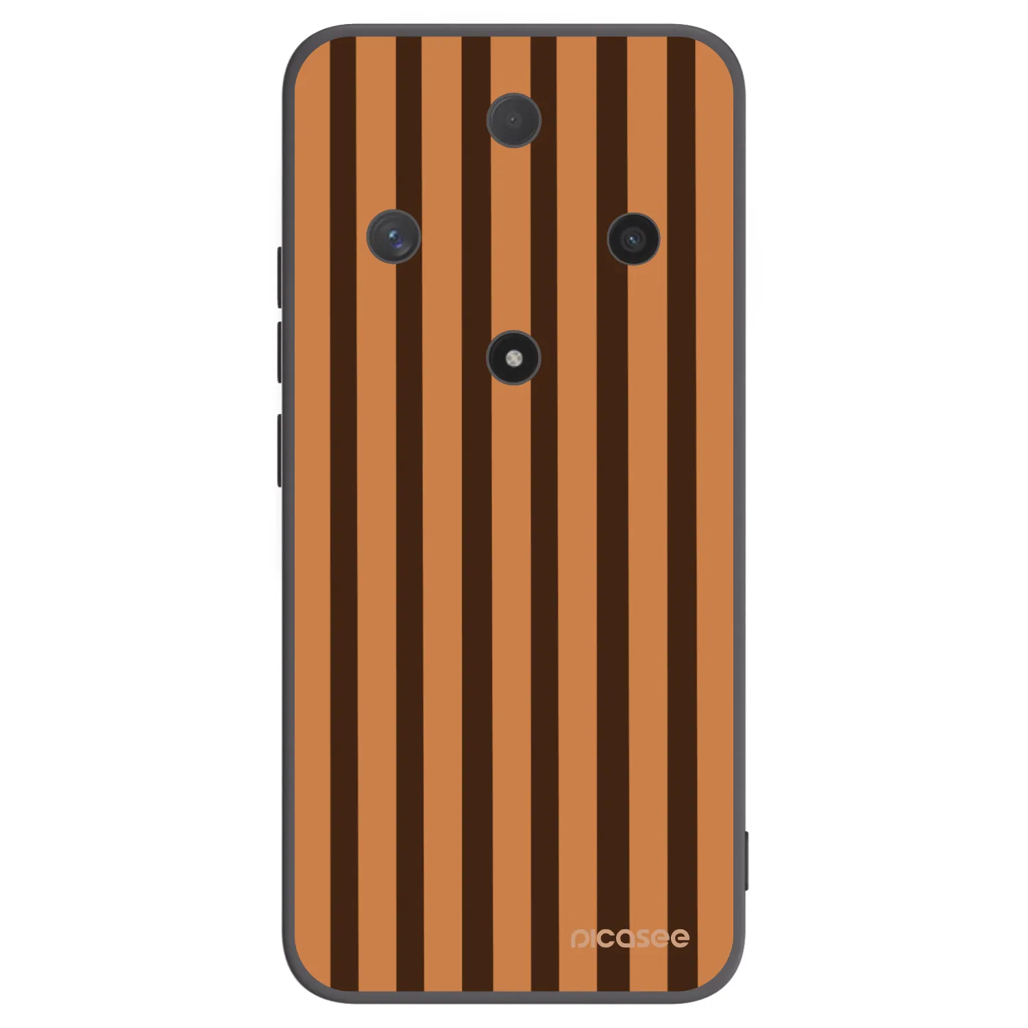 Picasee silikonski črni ovitek za Honor Magic6 Lite 5G - Caramel lines