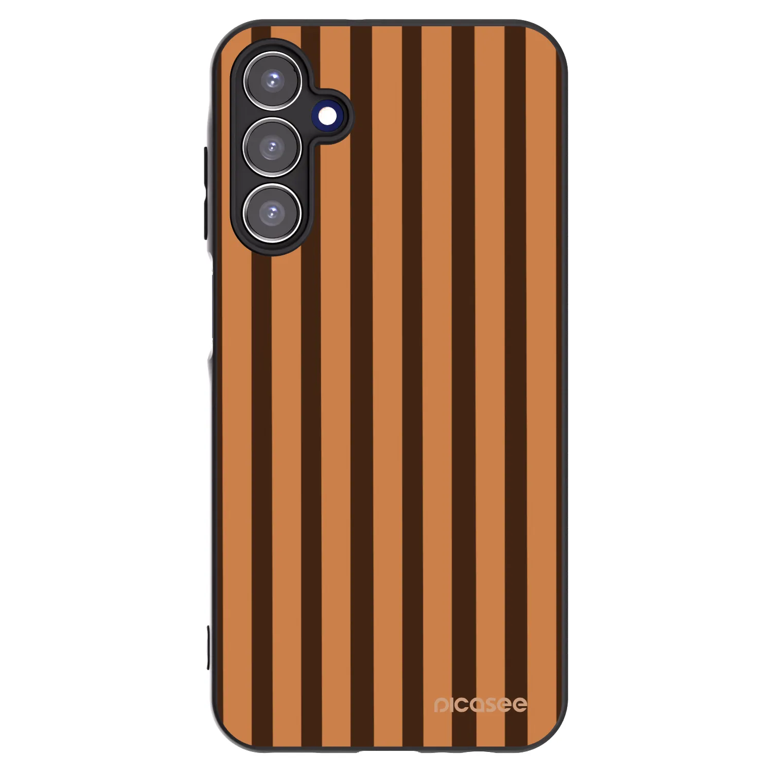 Picasee silikonski črni ovitek za Samsung Galaxy A15 A155F 4G - Caramel lines