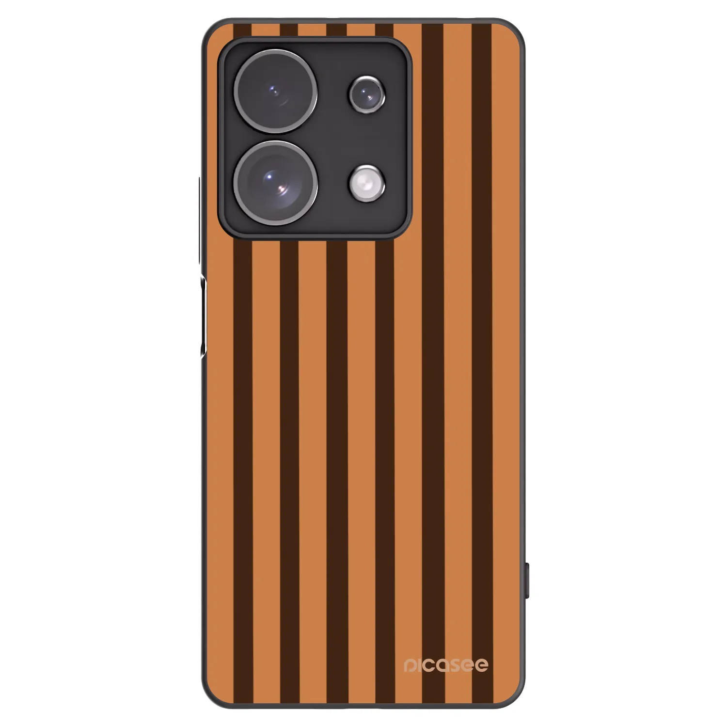 Picasee silikonski črni ovitek za Xiaomi Redmi Note 13 Pro 4G - Caramel lines