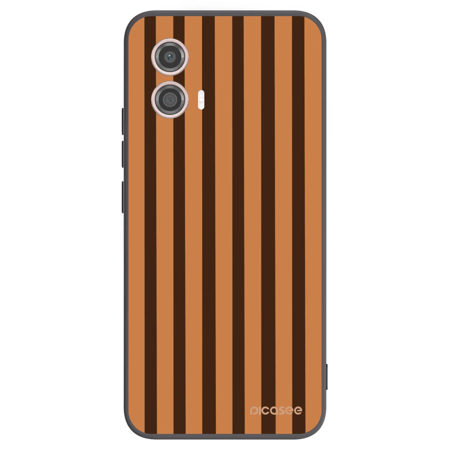 Picasee silikonski črni ovitek za Motorola Moto G53 5G - Caramel lines