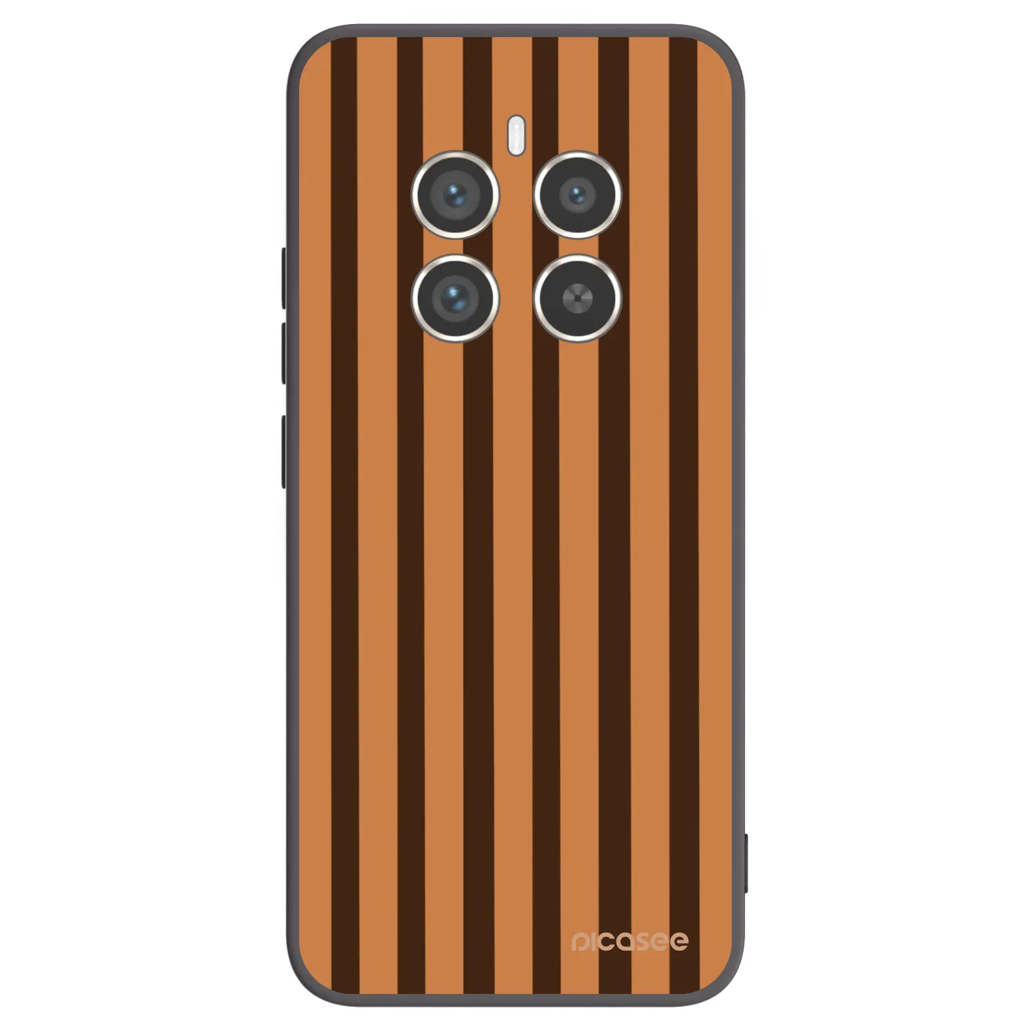 Picasee silikonski črni ovitek za Realme 12 Pro 5G - Caramel lines