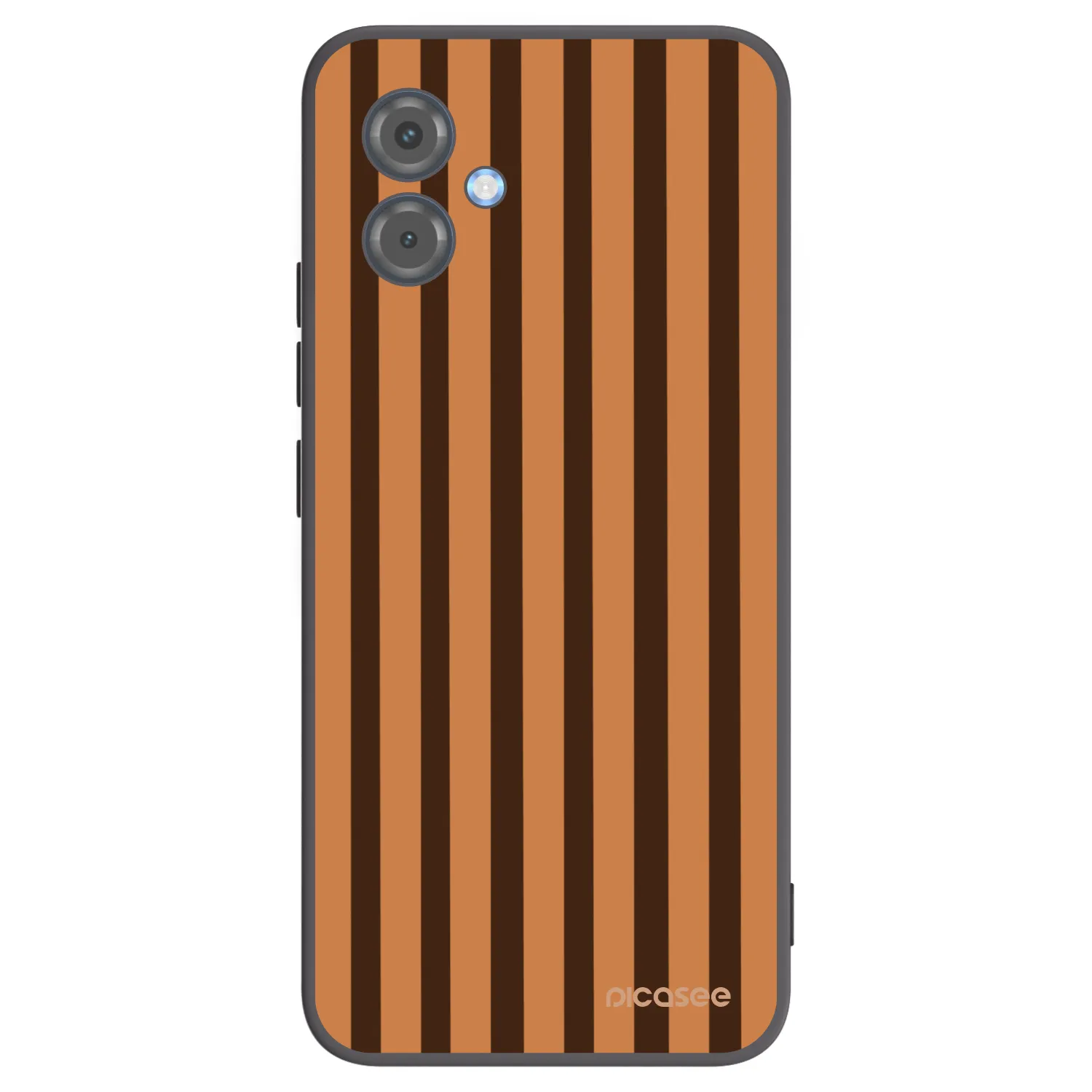Picasee silikonski črni ovitek za Motorola Moto G14 - Caramel lines