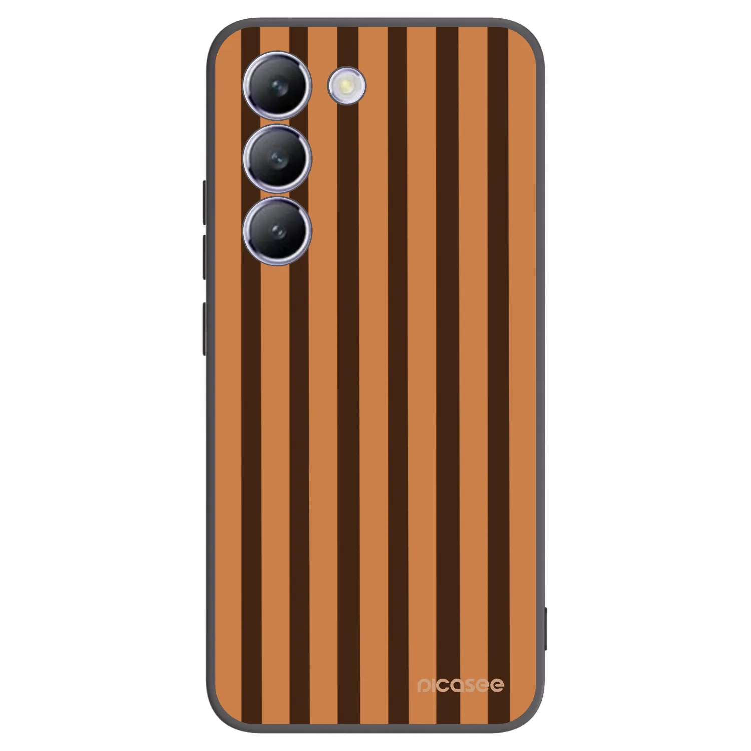 Picasee silikonski črni ovitek za Vivo V40 SE 5G - Caramel lines
