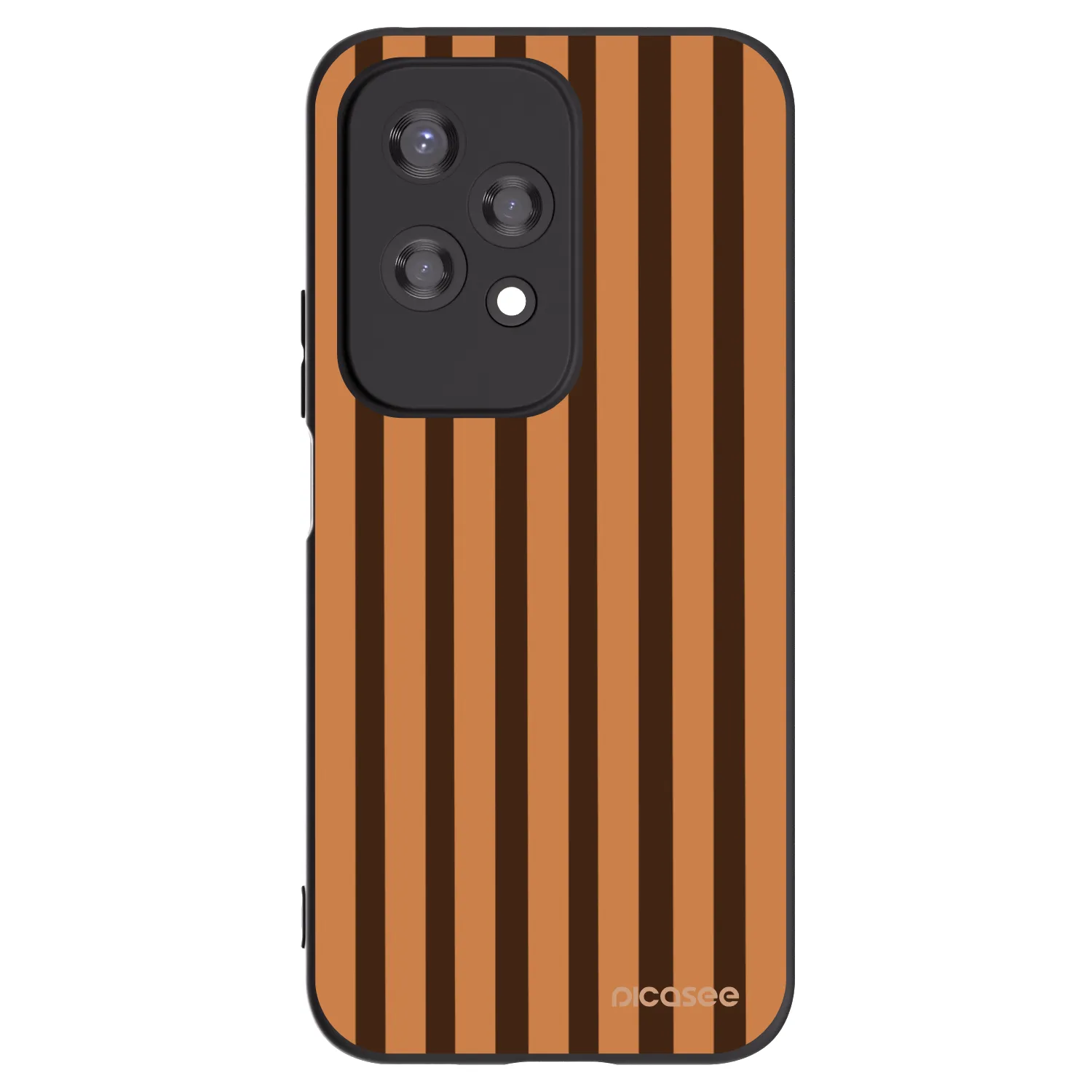 Picasee silikonski črni ovitek za Honor 200 Lite - Caramel lines