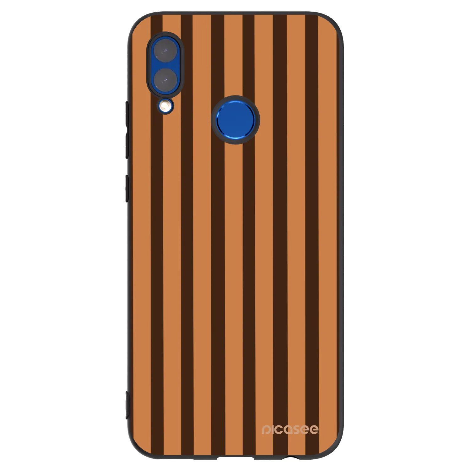 Picasee silikonski črni ovitek za Honor 10 Lite - Caramel lines