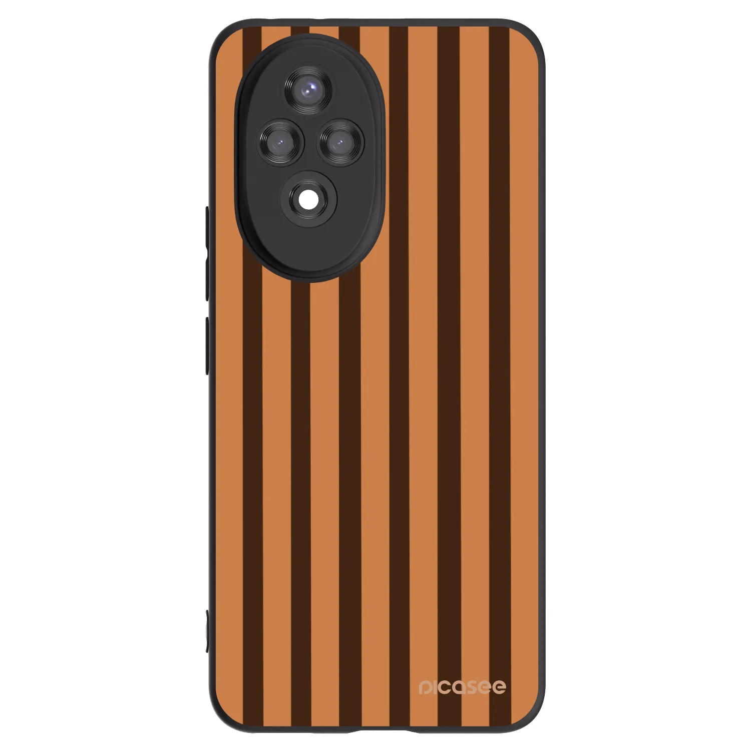 Picasee silikonski črni ovitek za Honor 200 5G - Caramel lines