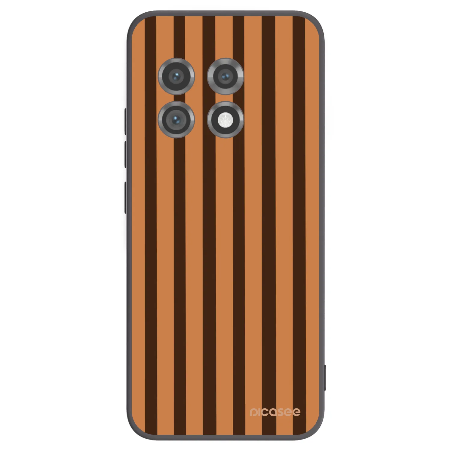 Picasee silikonski črni ovitek za OnePlus 11 5G - Caramel lines