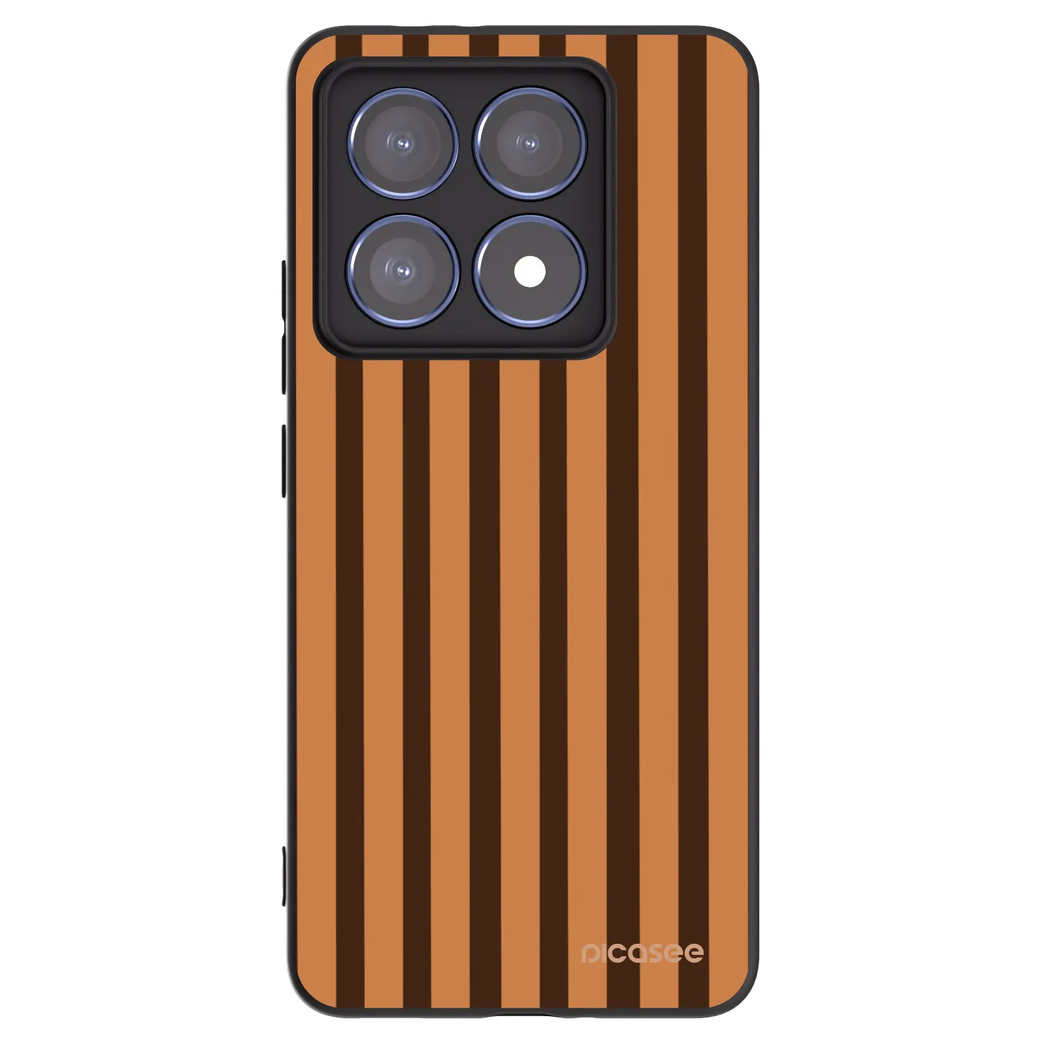 Picasee silikonski črni ovitek za Xiaomi 14T Pro - Caramel lines