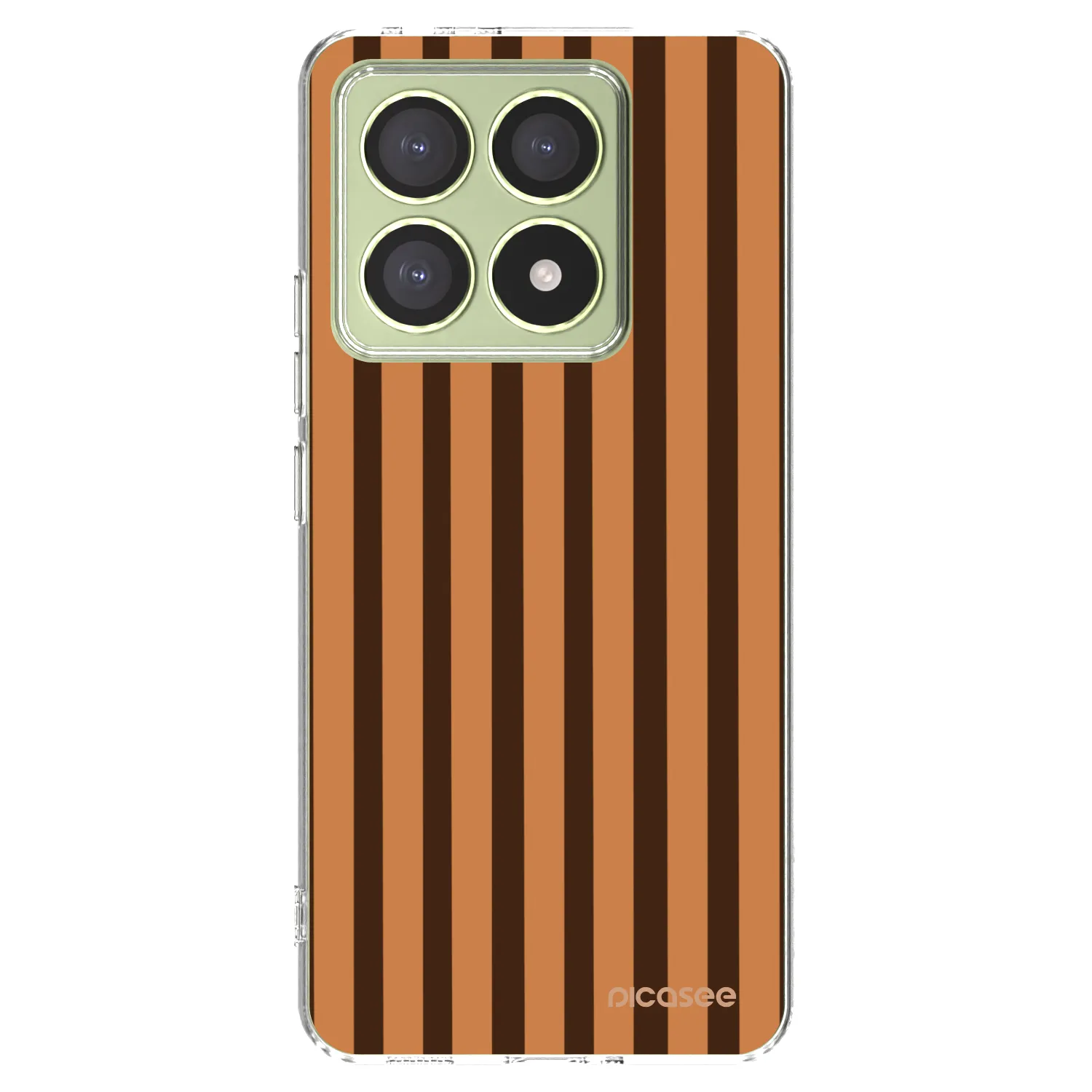 Picasee silikonski prozorni ovitek za Xiaomi 14T - Caramel lines