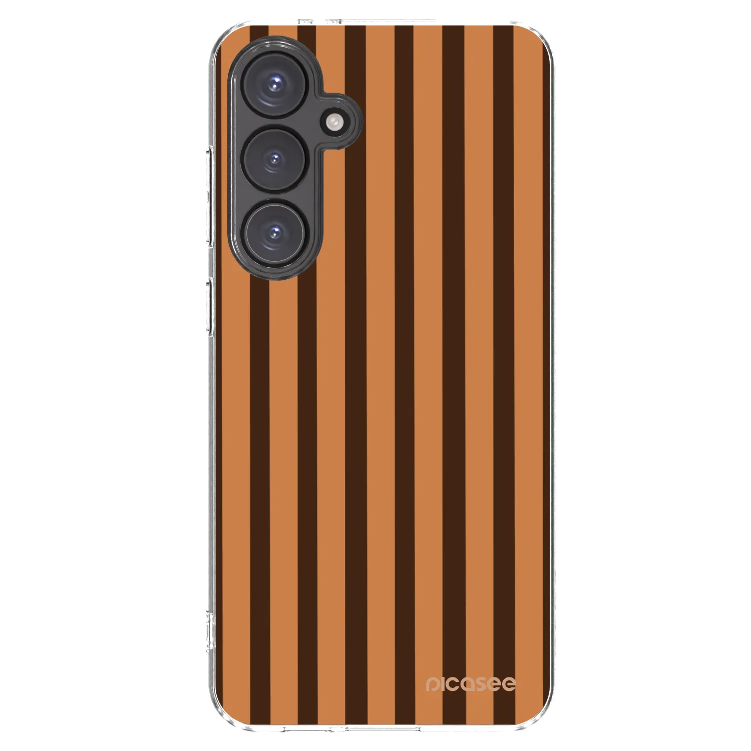 Picasee silikonski prozorni ovitek za Samsung Galaxy S24 FE S721B - Caramel lines