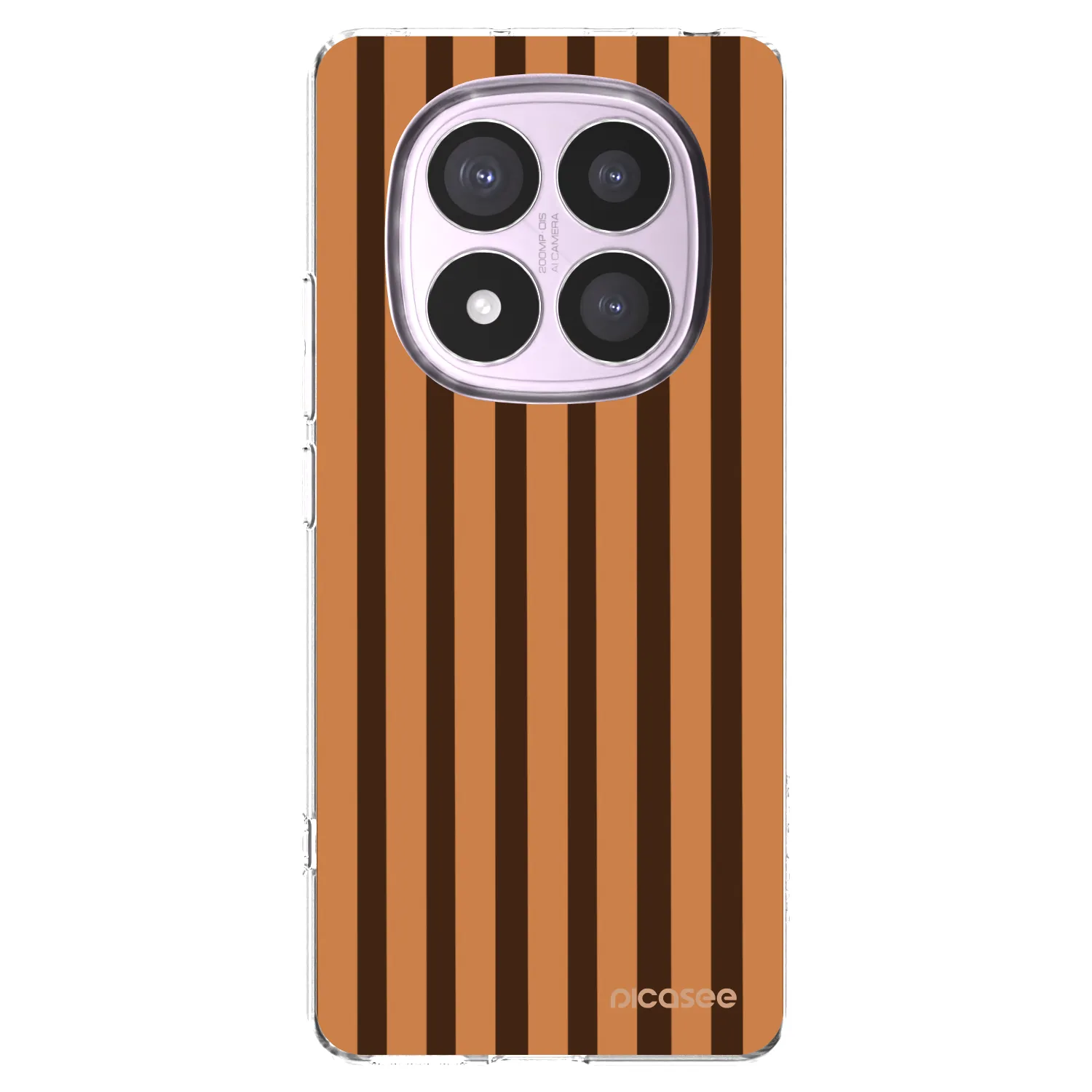 Picasee silikonski prozorni ovitek za Xiaomi Redmi Note 14 Pro 5G - Caramel lines
