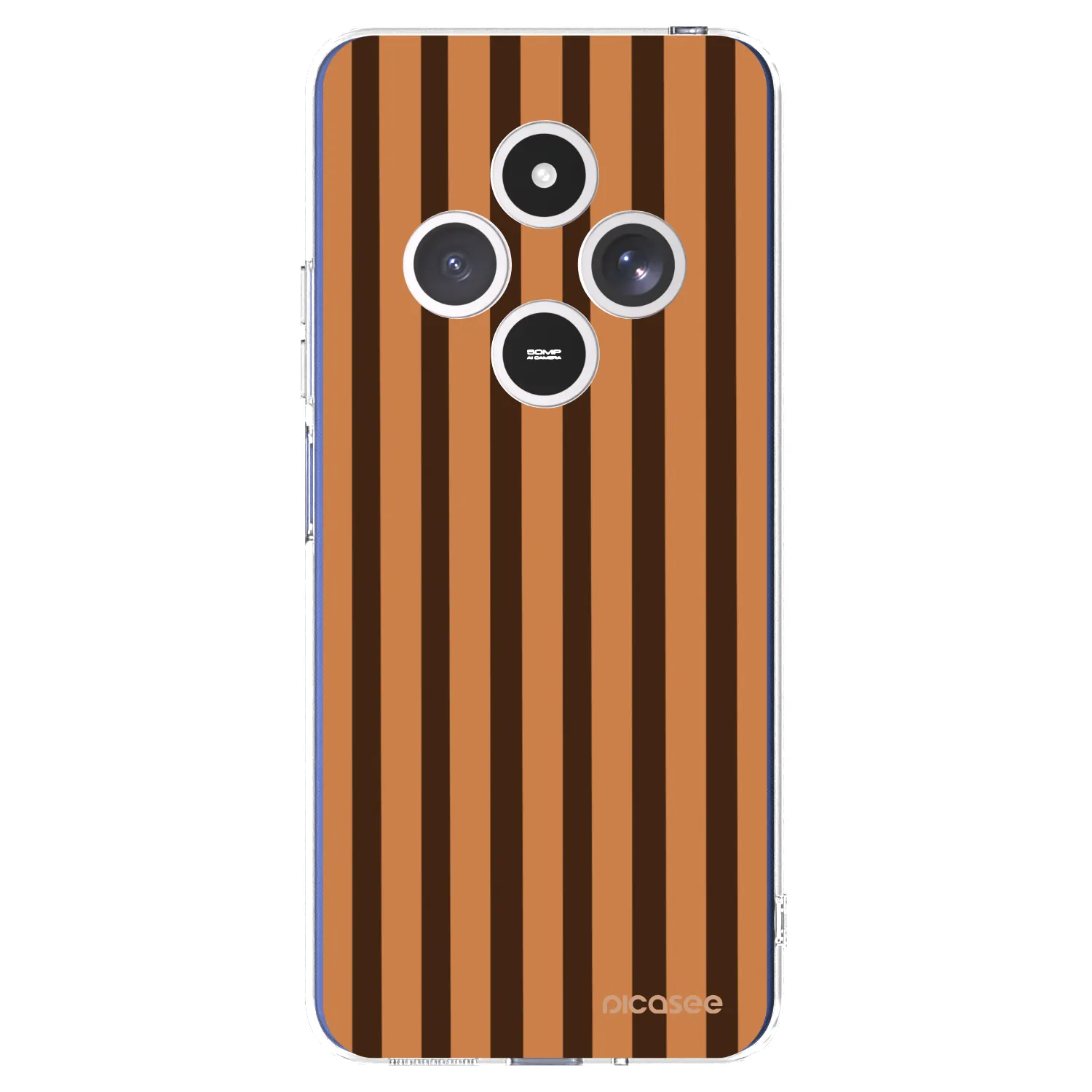 Picasee silikonski prozorni ovitek za Xiaomi Redmi 14C - Caramel lines