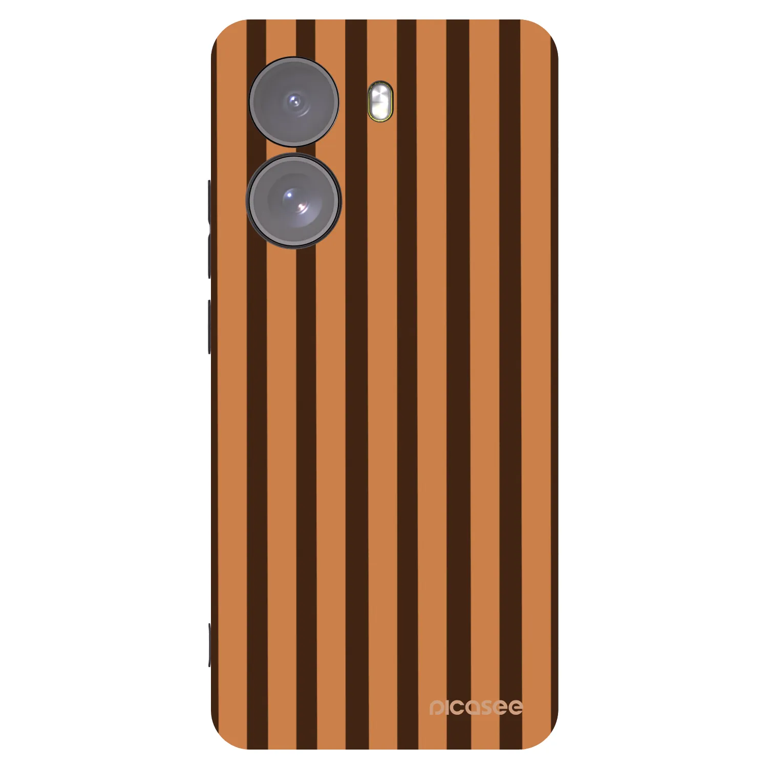 Picasee silikonski črni ovitek za Xiaomi Poco X7 - Caramel lines