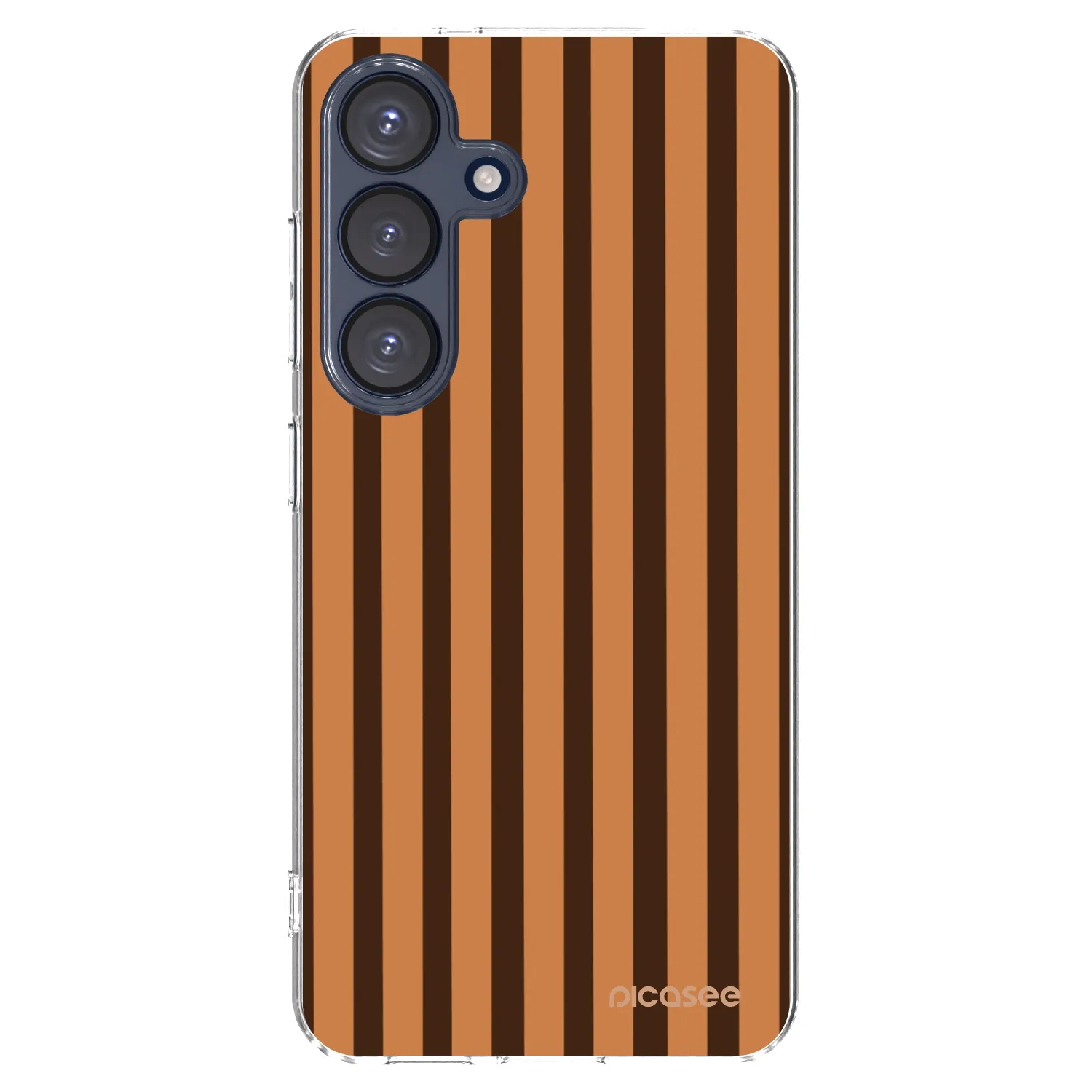 Picasee silikonski prozorni ovitek za Samsung Galaxy S25 5G - Caramel lines