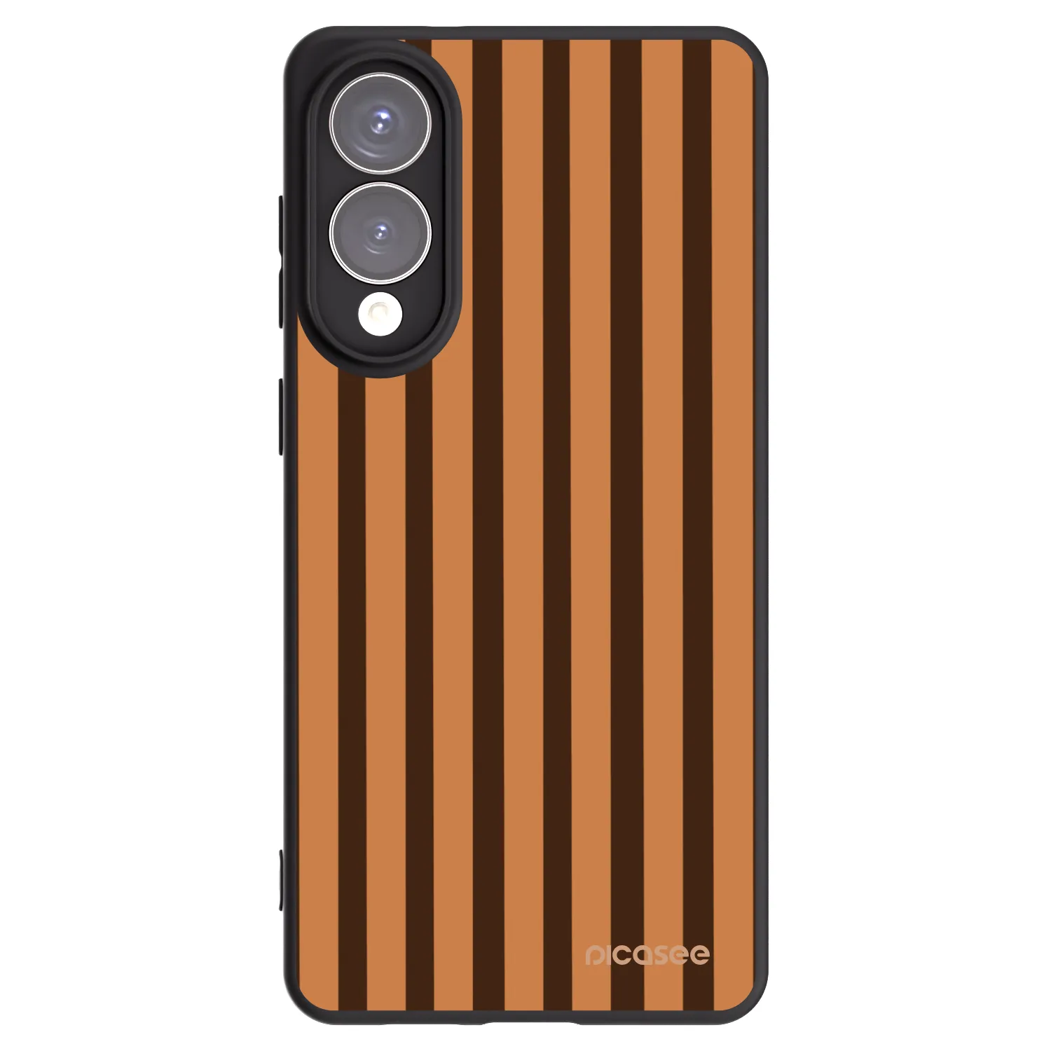 Picasee silikonski črni ovitek za Samsung Galaxy S25 Edge 5G - Caramel lines