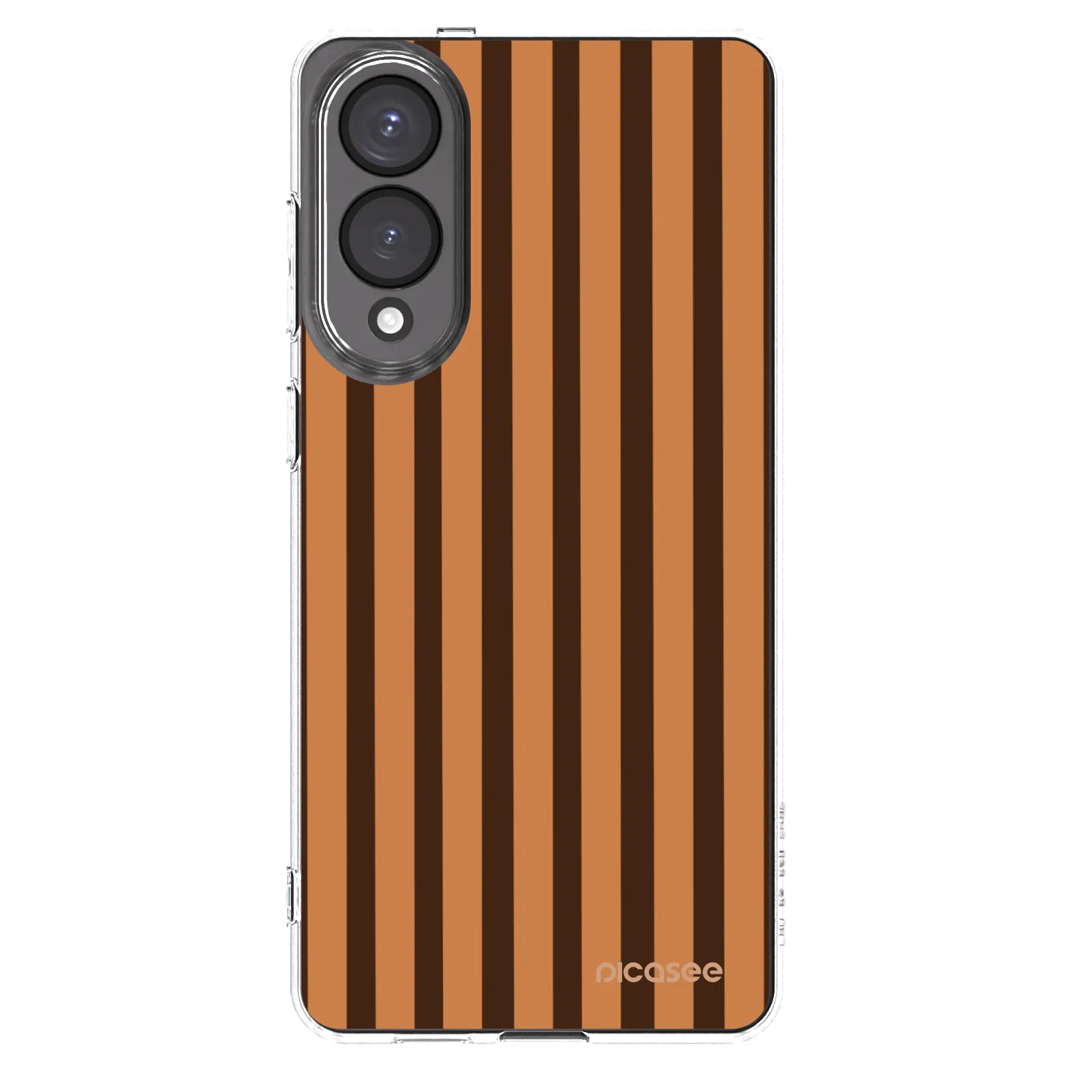 Picasee silikonski prozorni ovitek za Samsung Galaxy S25 Edge 5G - Caramel lines