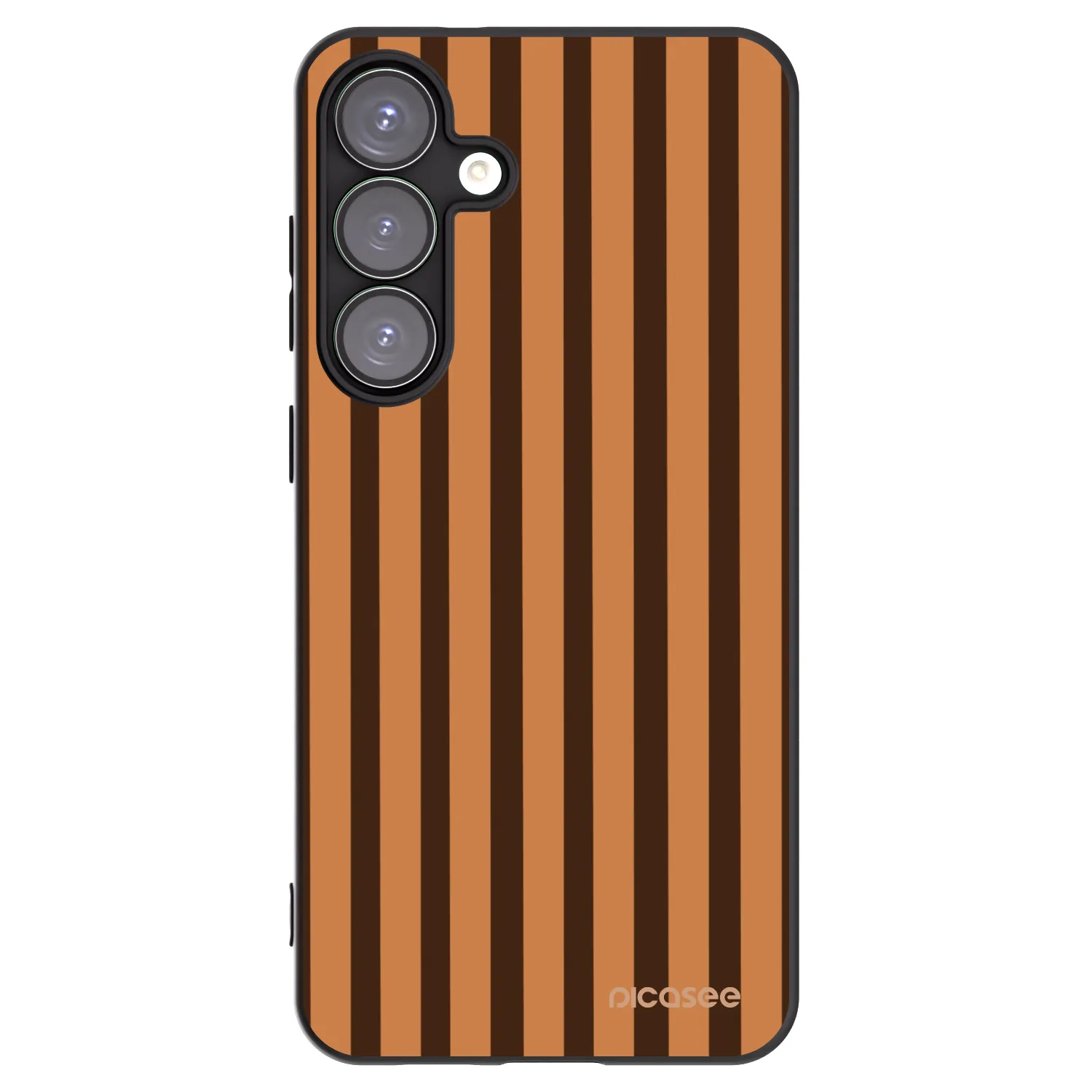 Picasee silikonski črni ovitek za Samsung Galaxy S25+ 5G - Caramel lines