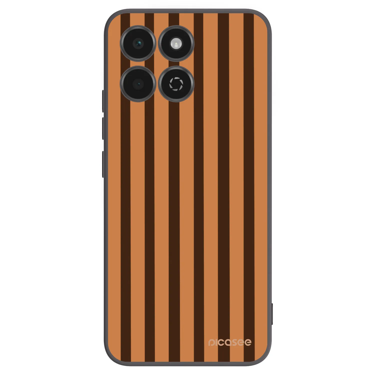 Picasee silikonski črni ovitek za Honor 200 Smart 5G - Caramel lines