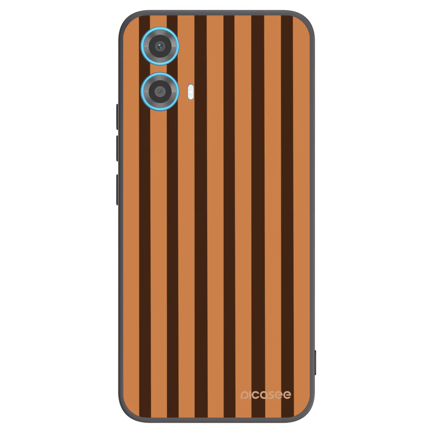 Picasee silikonski črni ovitek za Motorola Moto G34 5G - Caramel lines