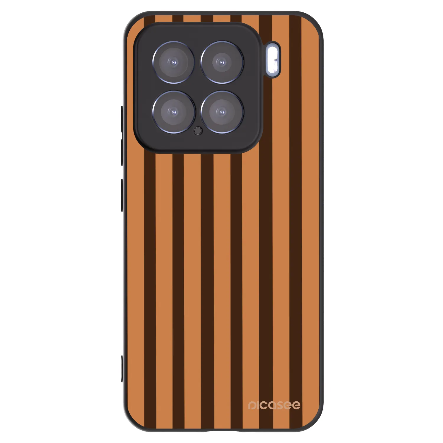 Picasee silikonski črni ovitek za Xiaomi 15 - Caramel lines