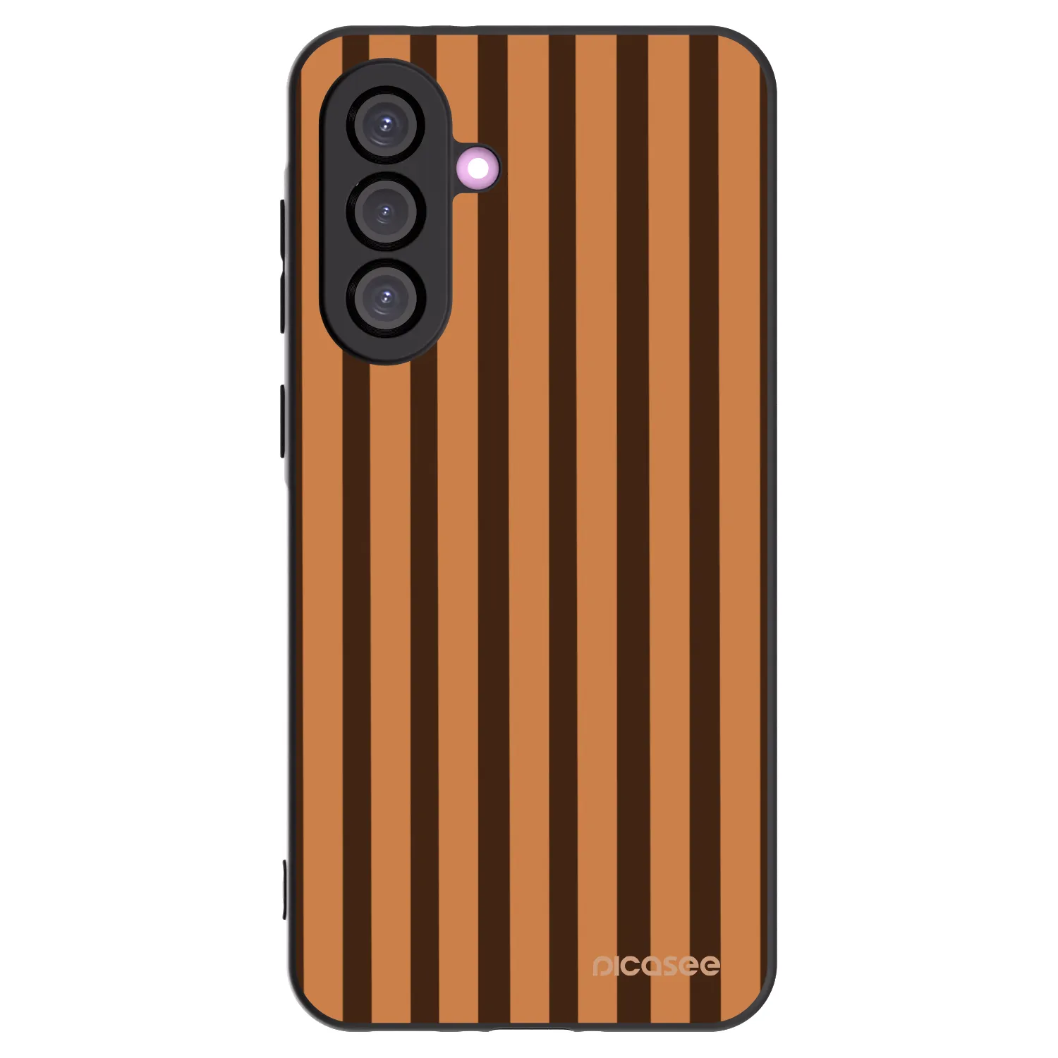 Picasee silikonski črni ovitek za Samsung Galaxy A56 5G A566B - Caramel lines