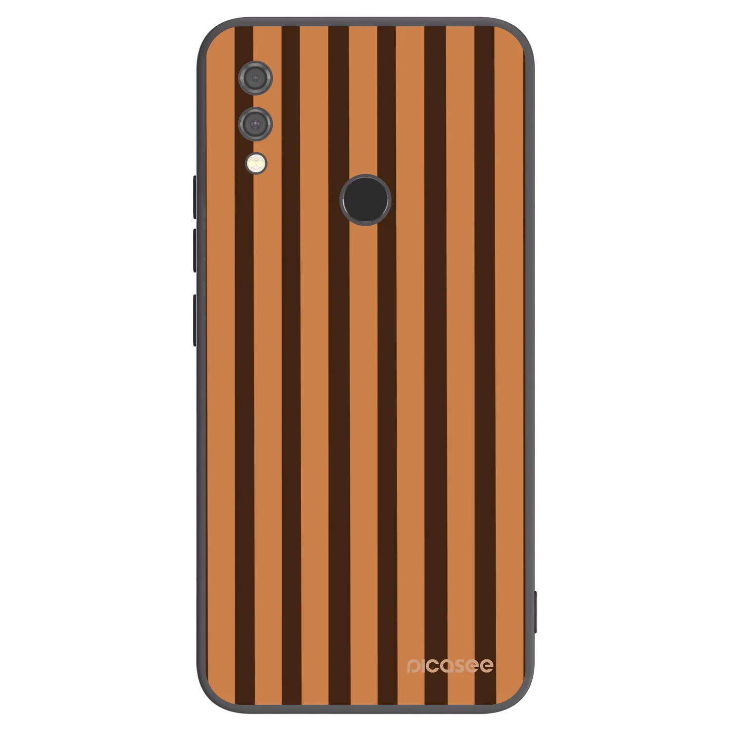 Picasee silikonski črni ovitek za Xiaomi Redmi Note 7 - Caramel lines