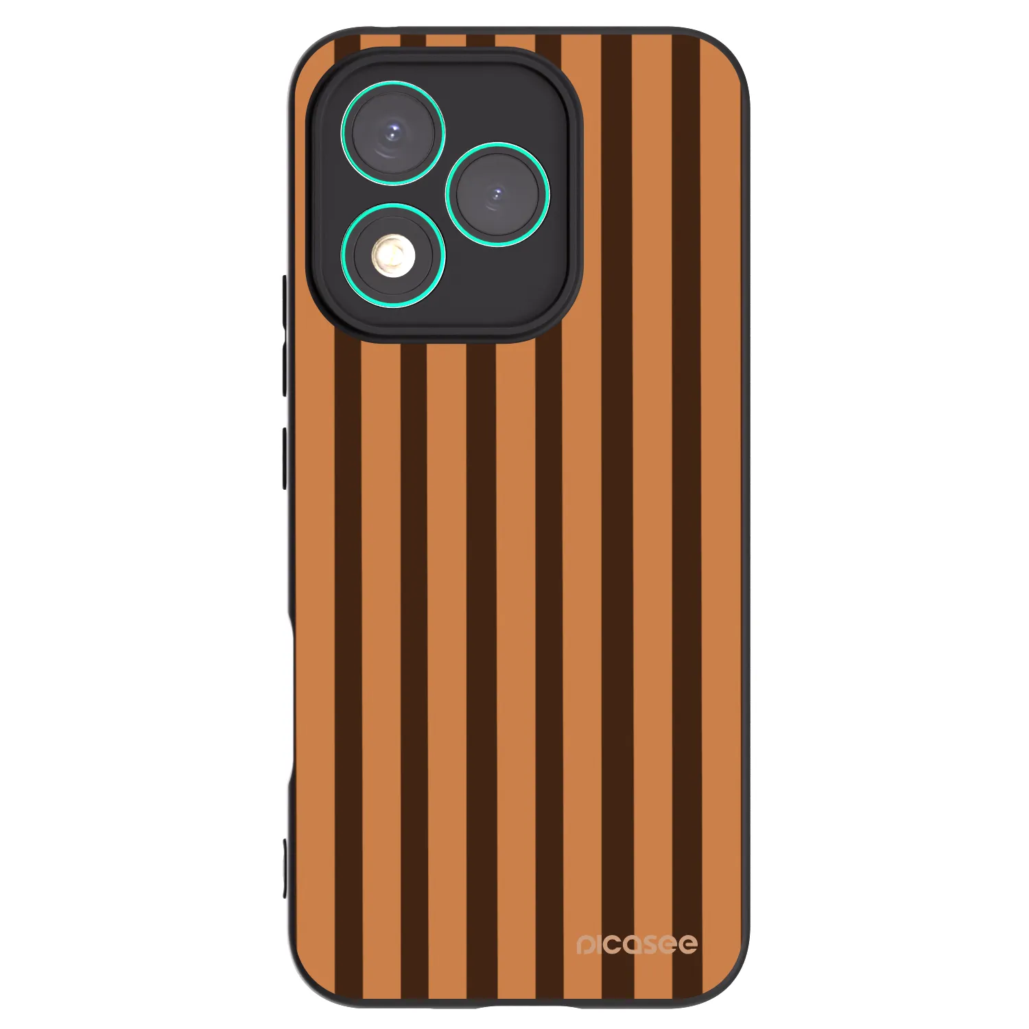 Picasee silikonski črni ovitek za Honor 400 Lite 5G - Caramel lines