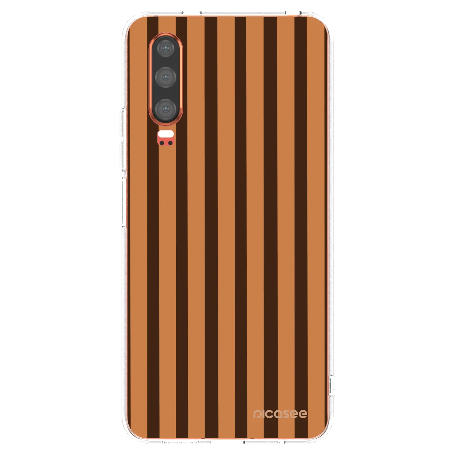 Picasee silikonski prozorni ovitek za Huawei P30 - Caramel lines
