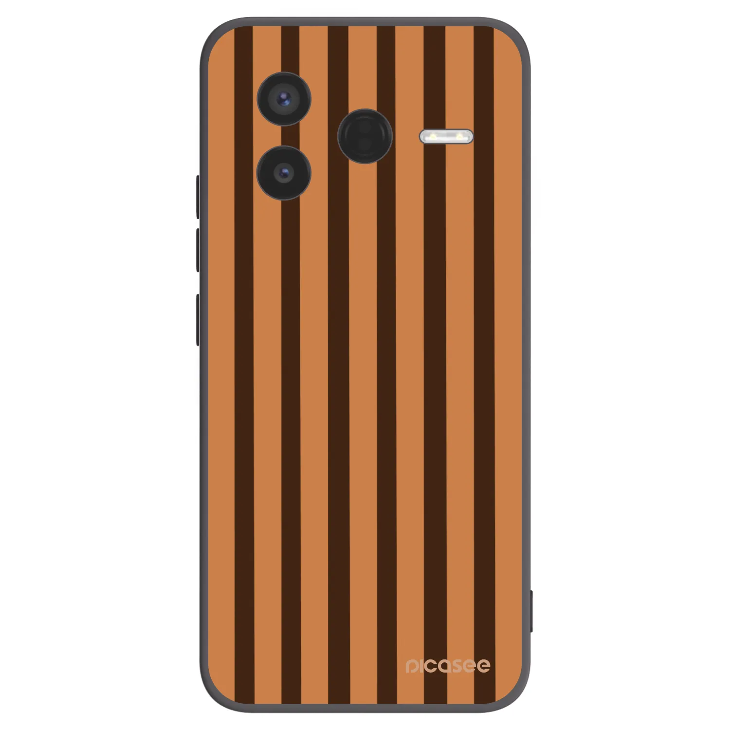 Picasee silikonski črni ovitek za Xiaomi Poco F7 Pro 5G - Caramel lines