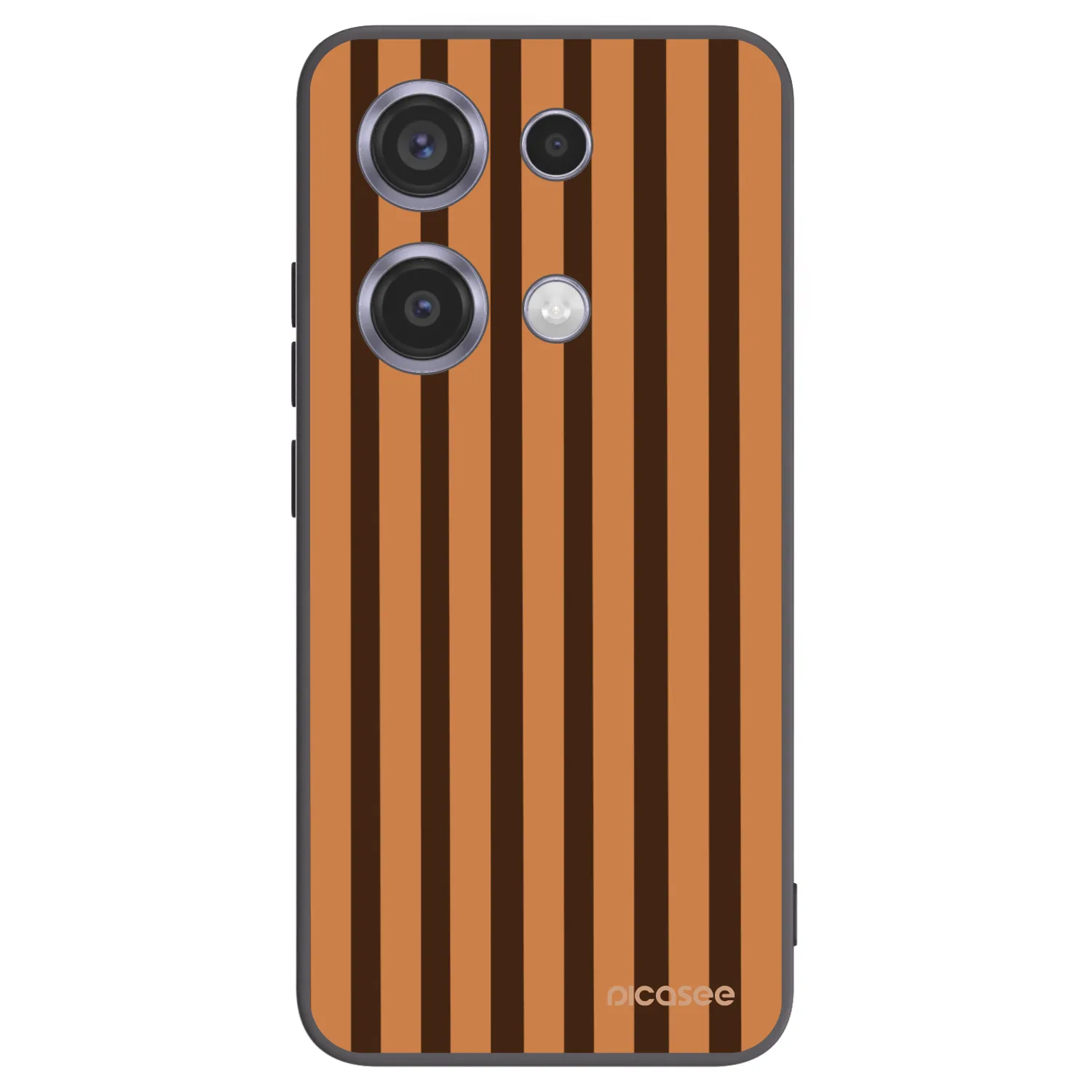 Picasee silikonski črni ovitek za Xiaomi Redmi Note 14S - Caramel lines
